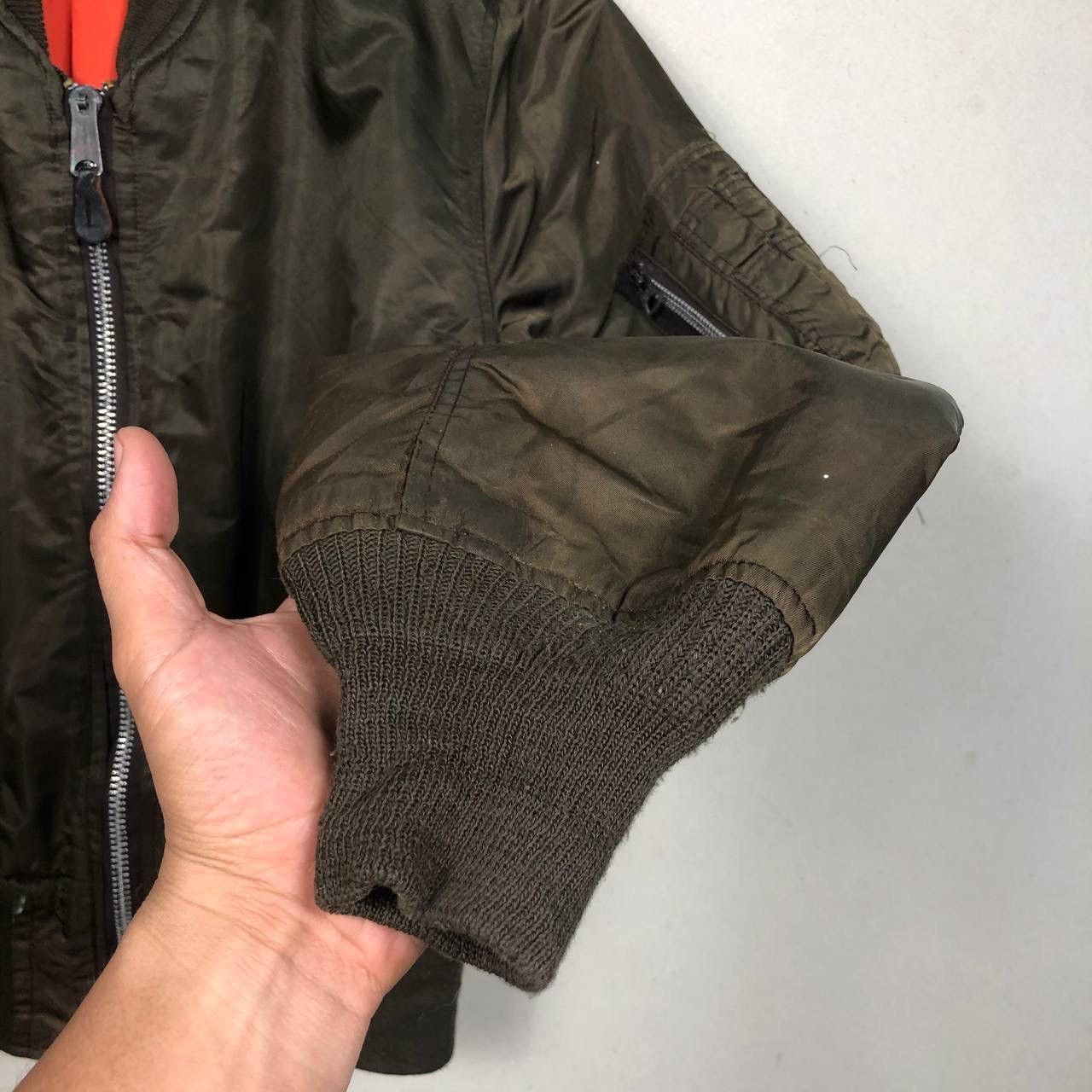 Army Of Me Vintage 80s USA Army Military Bomber Flight Jacket M Size US M / EU 48-50 / 2 - 6 Thumbnail