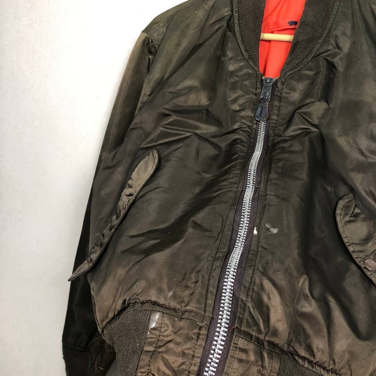 Army Of Me Vintage 80s USA Army Military Bomber Flight Jacket M Size US M / EU 48-50 / 2 - 8 Thumbnail