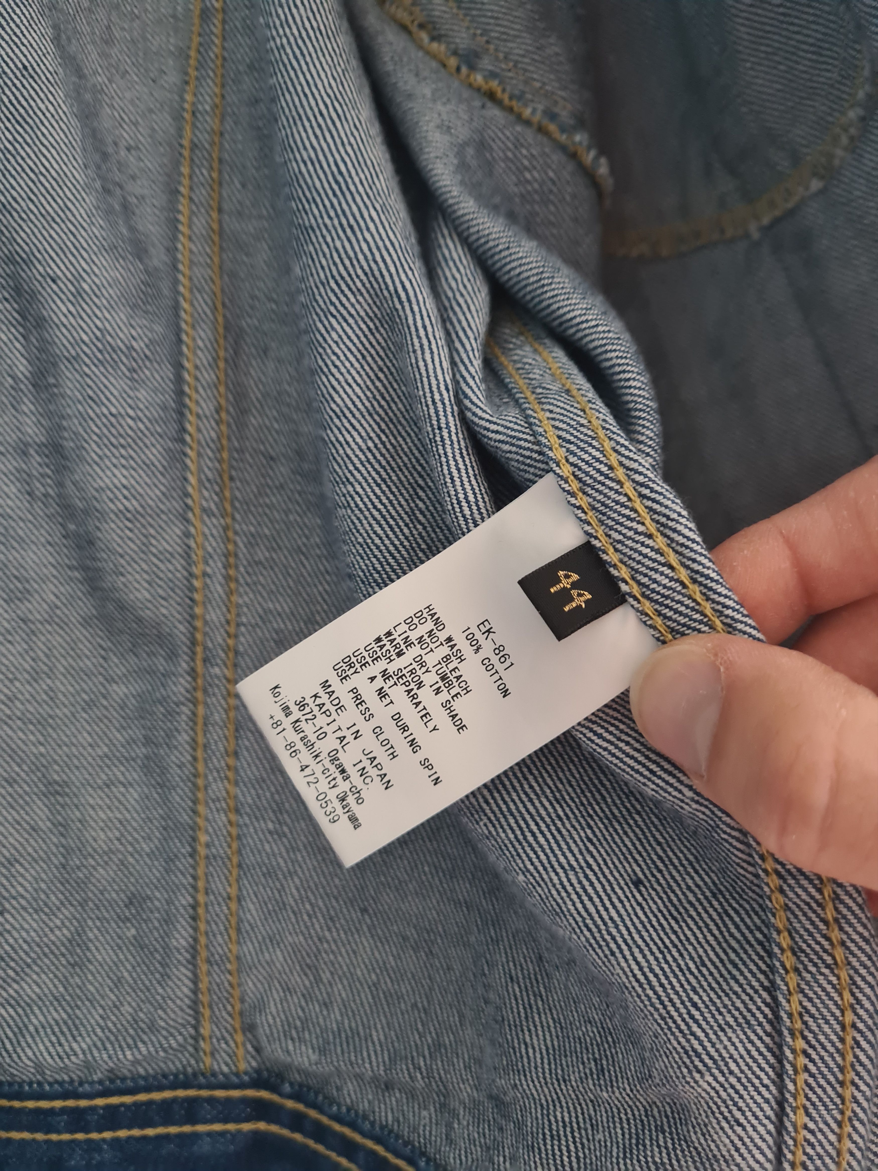 Kapital Westerner Smiley Denim Jacket Size US M / EU 48-50 / 2 - 7 Thumbnail