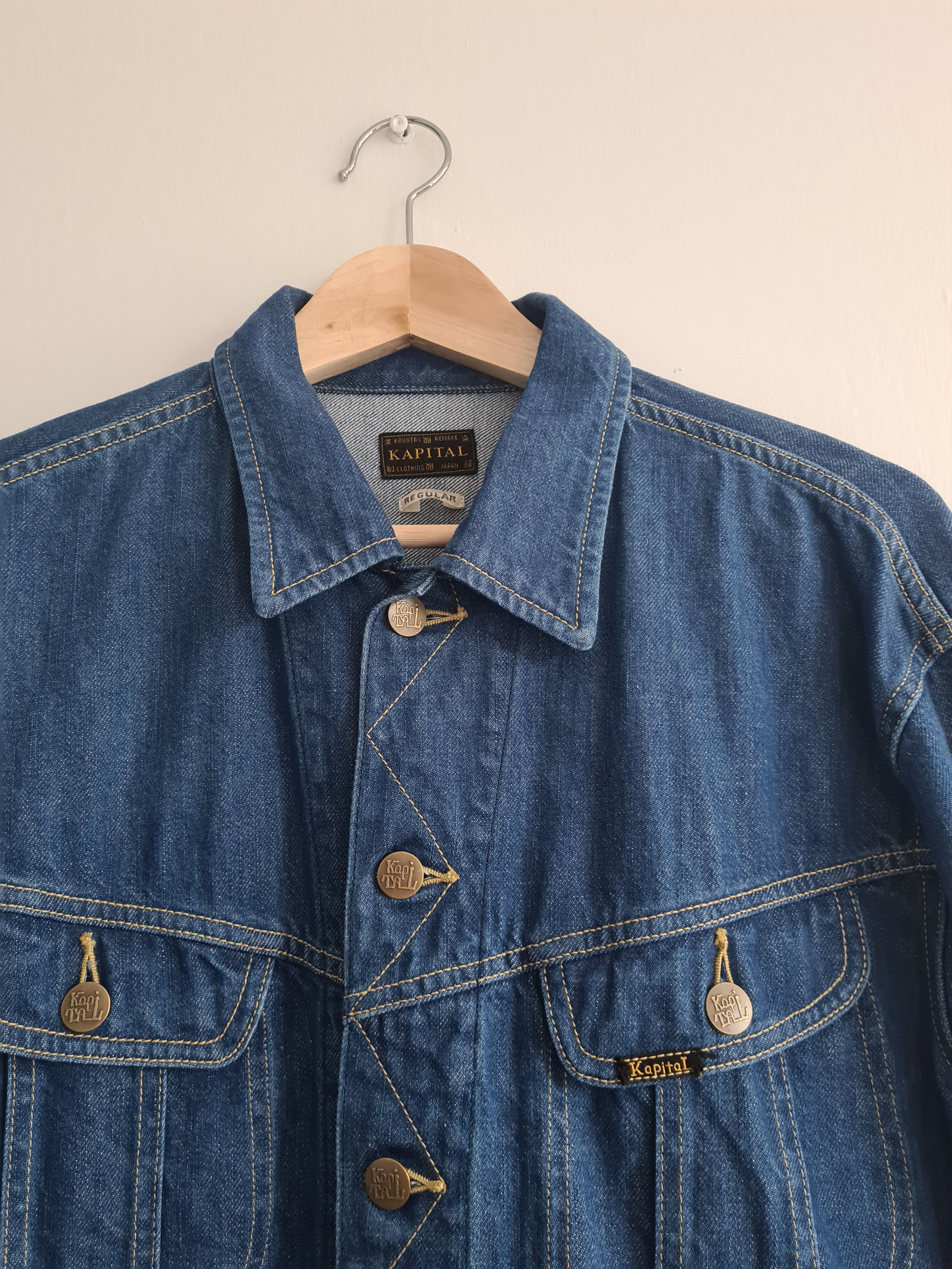 Kapital Westerner Smiley Denim Jacket Size US M / EU 48-50 / 2 - 3 Thumbnail