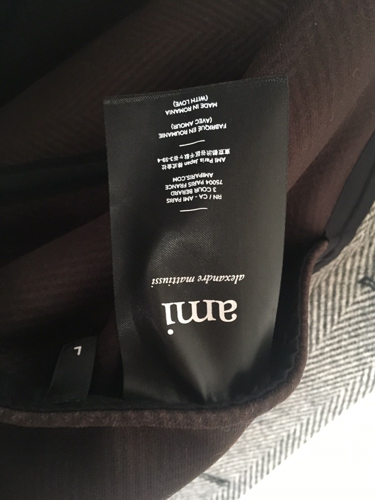 AMI FW18 OVERSIZE MAC COAT Size US L / EU 52-54 / 3 - 8 Thumbnail