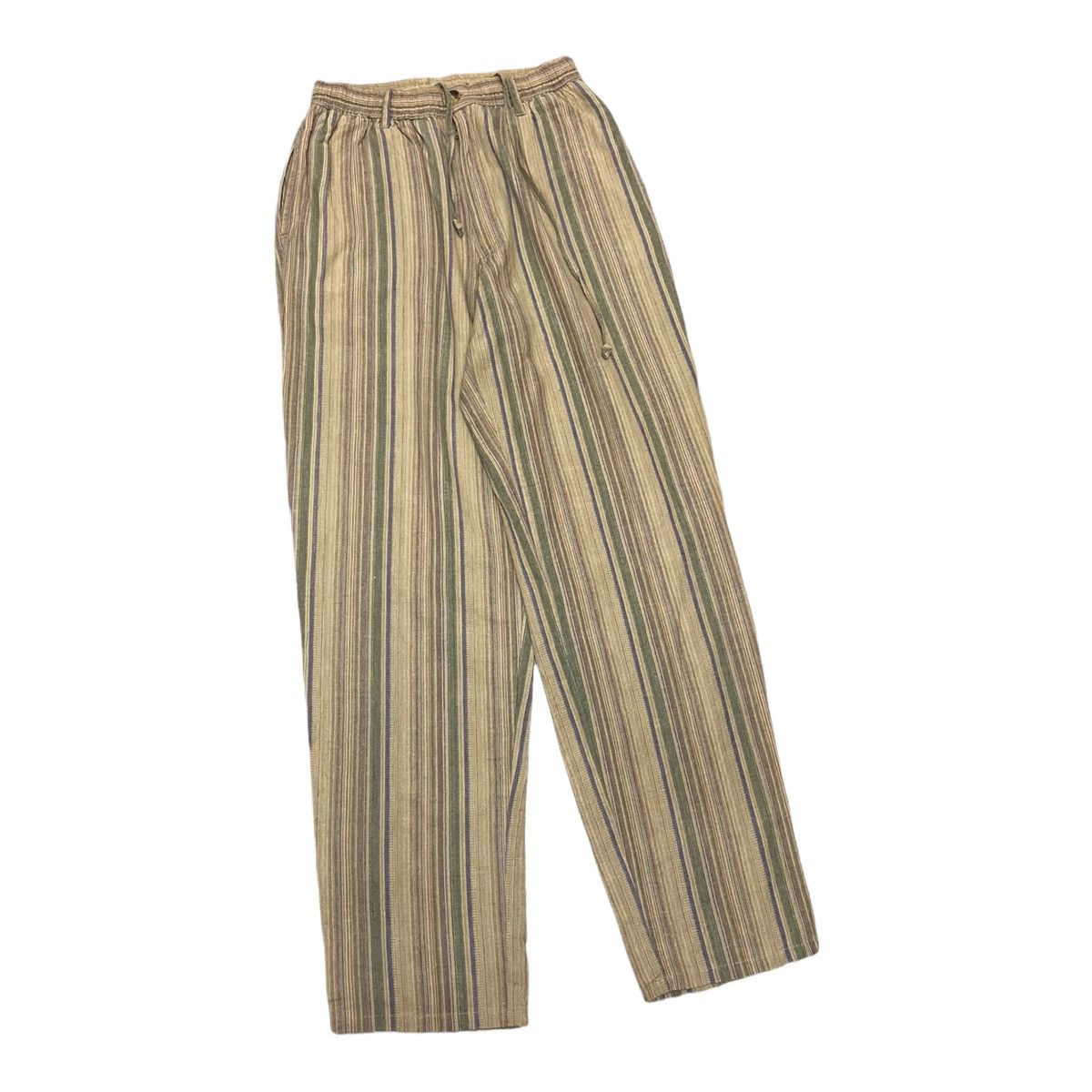 Yohji Yamamoto YOHJI YAMAMOTO BALLOON PANTS MULTICOLOUR STRIPES PANTS Size US 30 / EU 46 - 6 Thumbnail