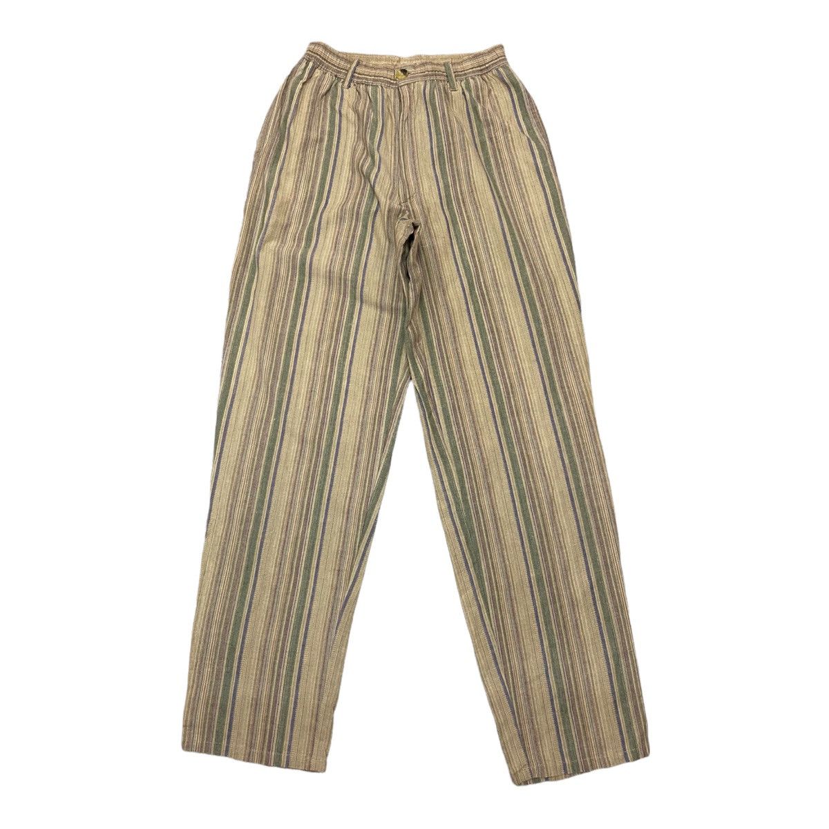 Yohji Yamamoto YOHJI YAMAMOTO BALLOON PANTS MULTICOLOUR STRIPES PANTS Size US 30 / EU 46 - 1 Thumbnail