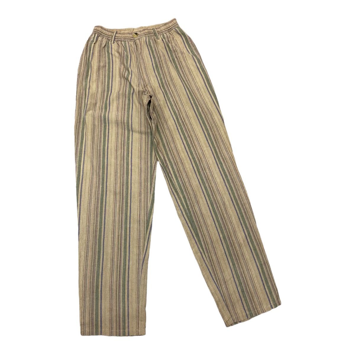 Yohji Yamamoto YOHJI YAMAMOTO BALLOON PANTS MULTICOLOUR STRIPES PANTS Size US 30 / EU 46 - 3 Thumbnail