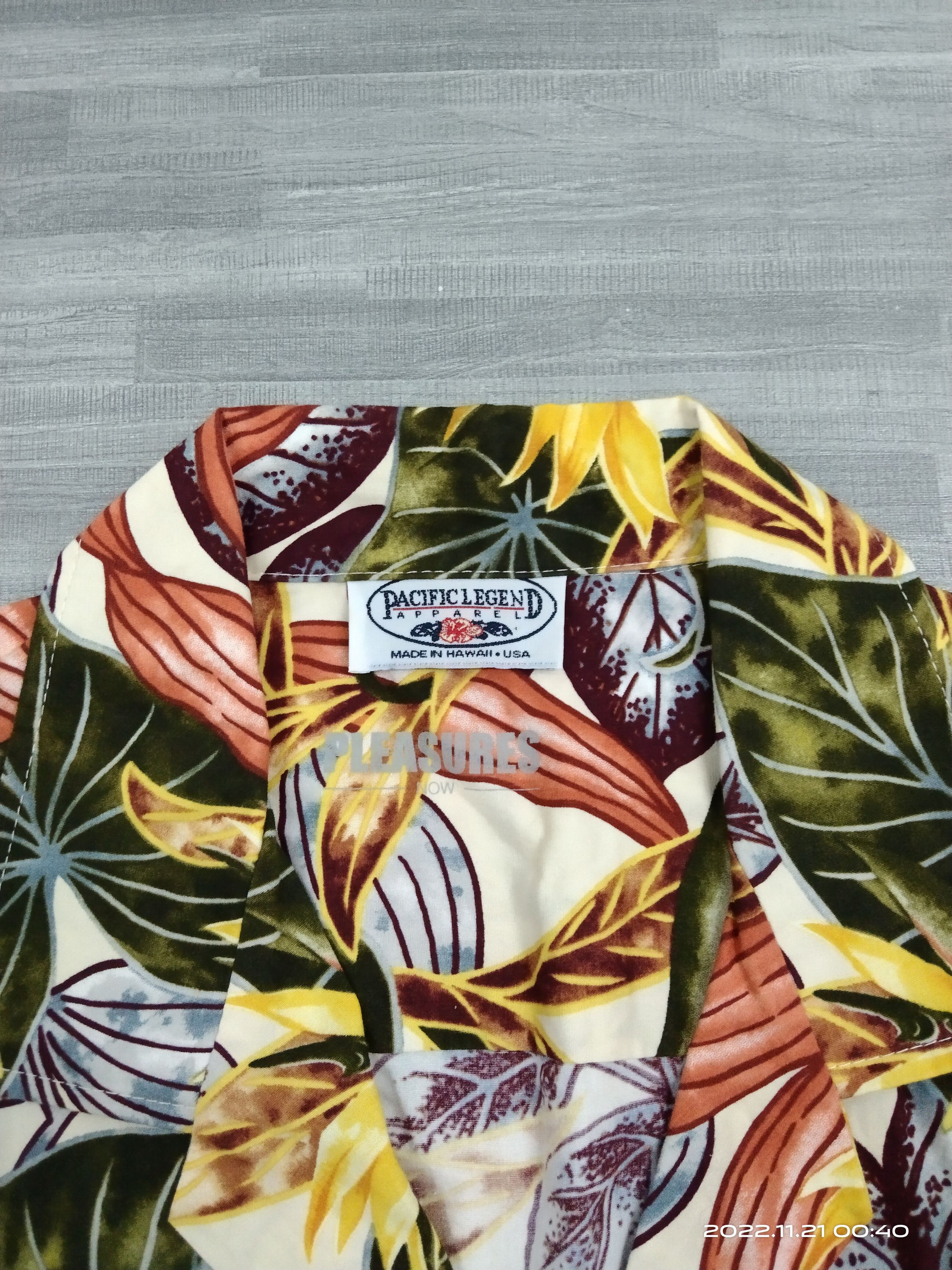 Pleasures GRAIL🔥OG PLEASURES SPELLOUT FLORAL HAWAIIAN BUTTON UP Size US L / EU 52-54 / 3 - 4 Thumbnail