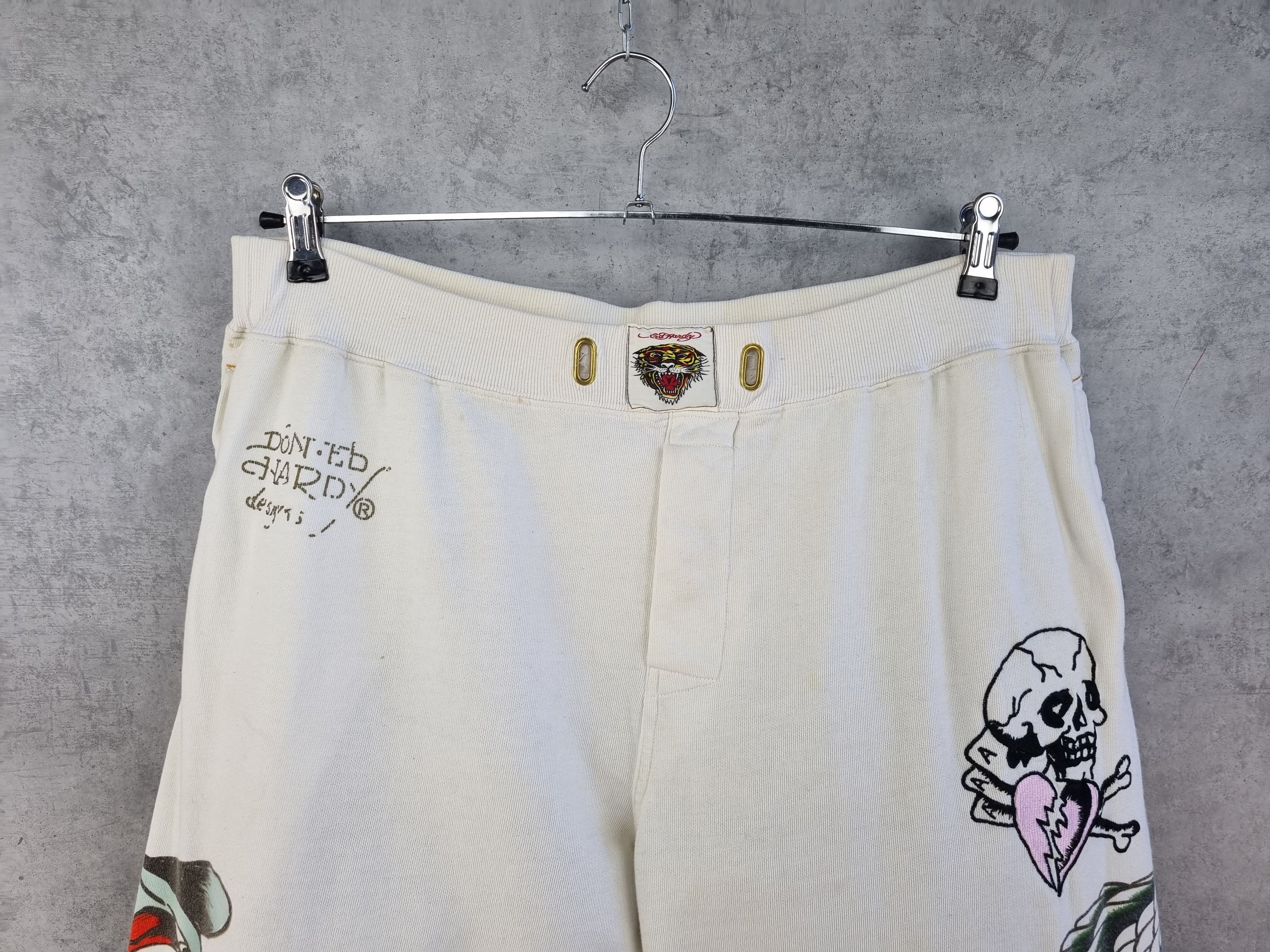 Christian Audigier Unique Ed Hardy Cobra Eagle Big Print Vintage Cotton Pant Size US 33 - 6 Thumbnail