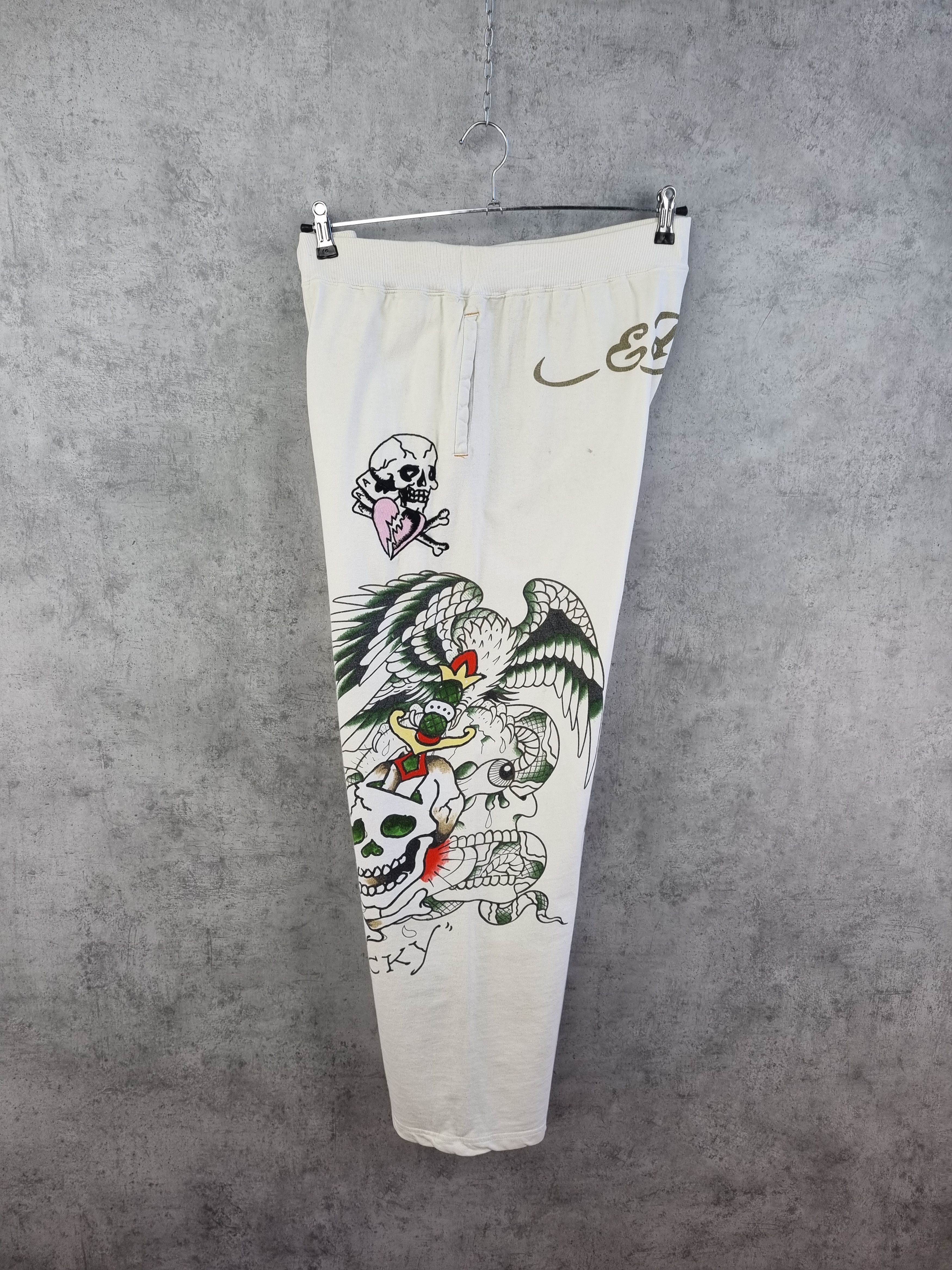 Christian Audigier Unique Ed Hardy Cobra Eagle Big Print Vintage Cotton Pant Size US 33 - 1 Thumbnail