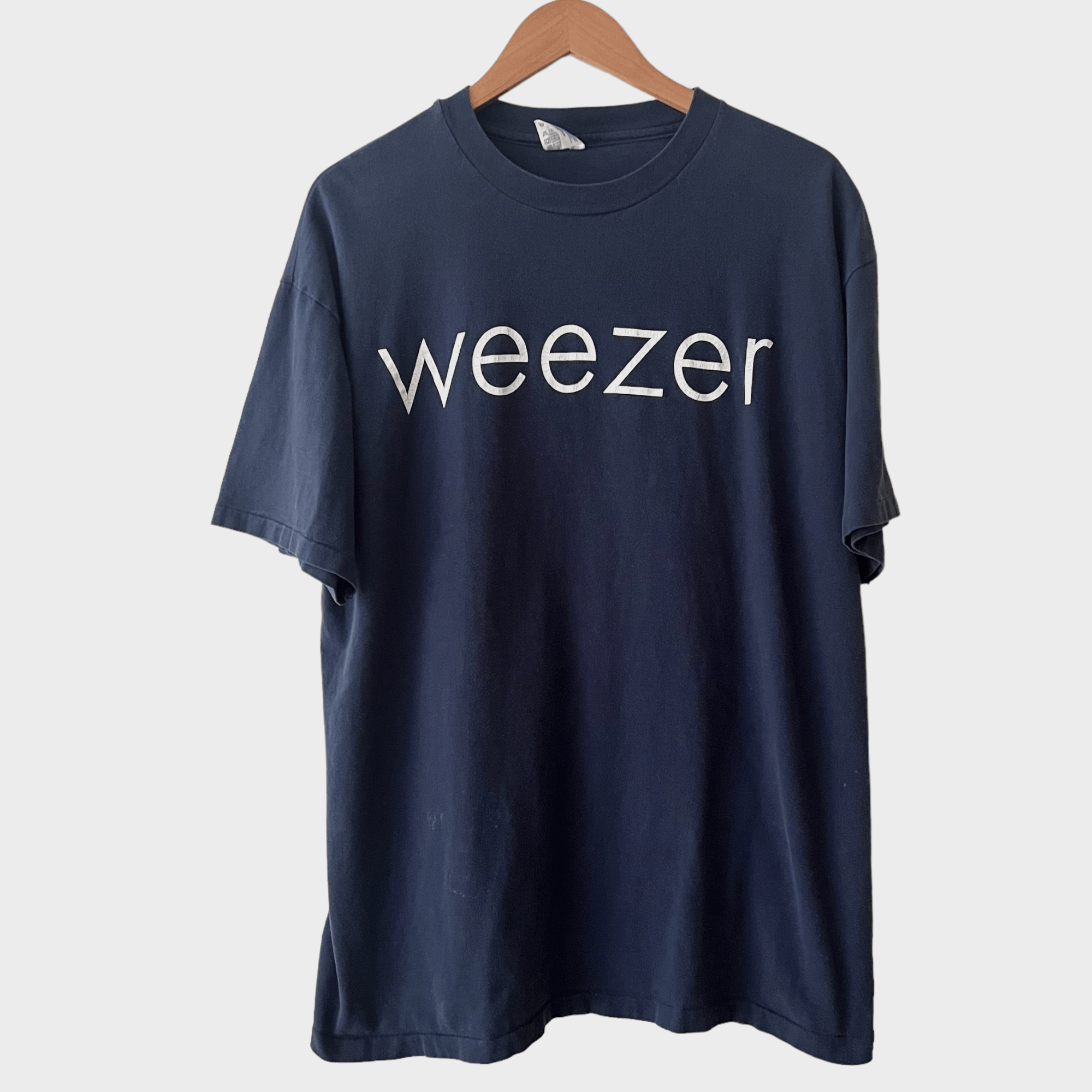 T-shirt Vintage Weezer 1994 - Groupe De Rock - Couleur Bleu - Coton - Fabriqué Aux USA - NEUF Avec Étiquettes - Taille PP075
