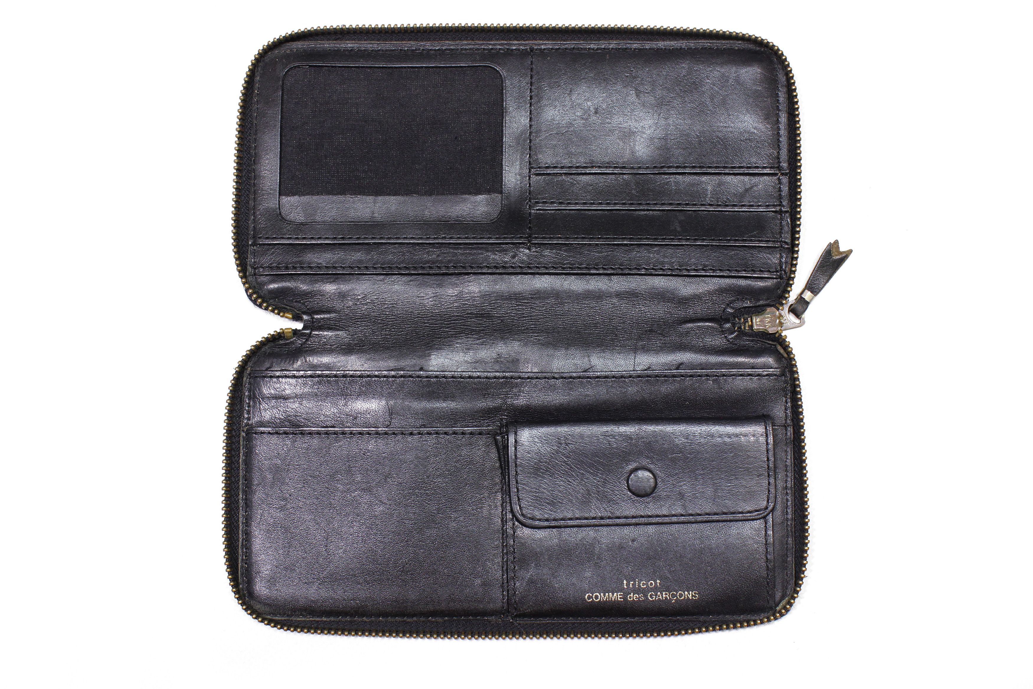 Comme des Garcons 90S Tricot Leather Wallet Vintage Size ONE SIZE - 6 Thumbnail