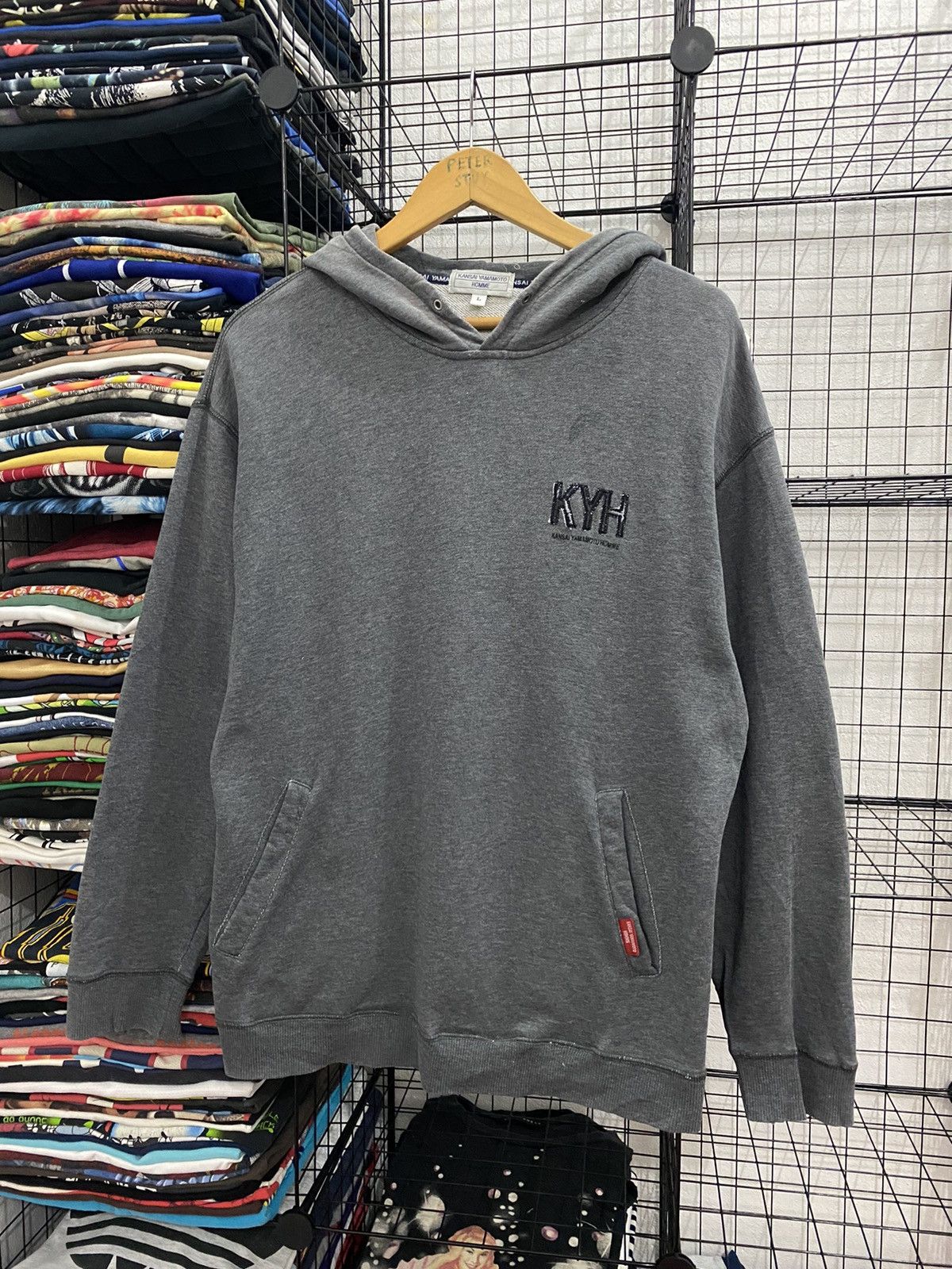 Japanese Brand × Kansai Yamamoto × Vintage Vintage Kansai Yamamoto Homme Hoddies Size US L / EU 52-54 / 3 - 1 Thumbnail