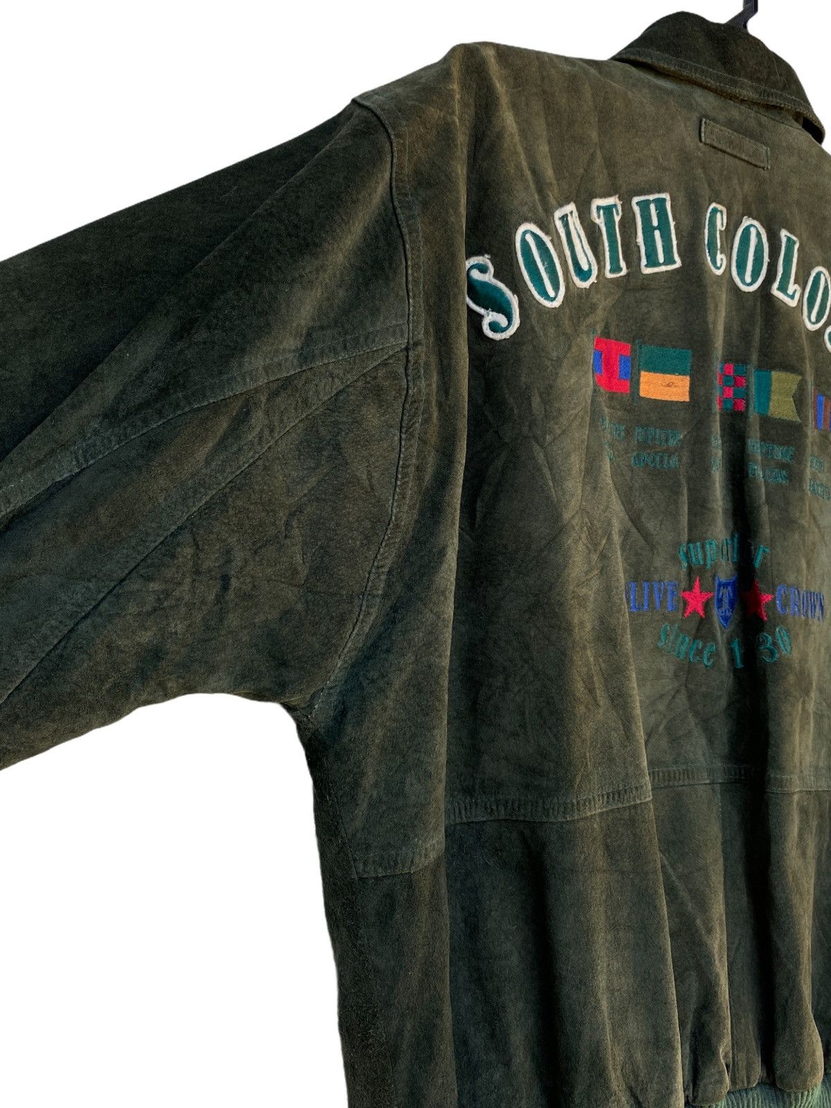 Vintage VINTAGE AMERICAN CLASSIC BOMBER STYLE LEATHER JACKET Size US M / EU 48-50 / 2 - 8 Thumbnail