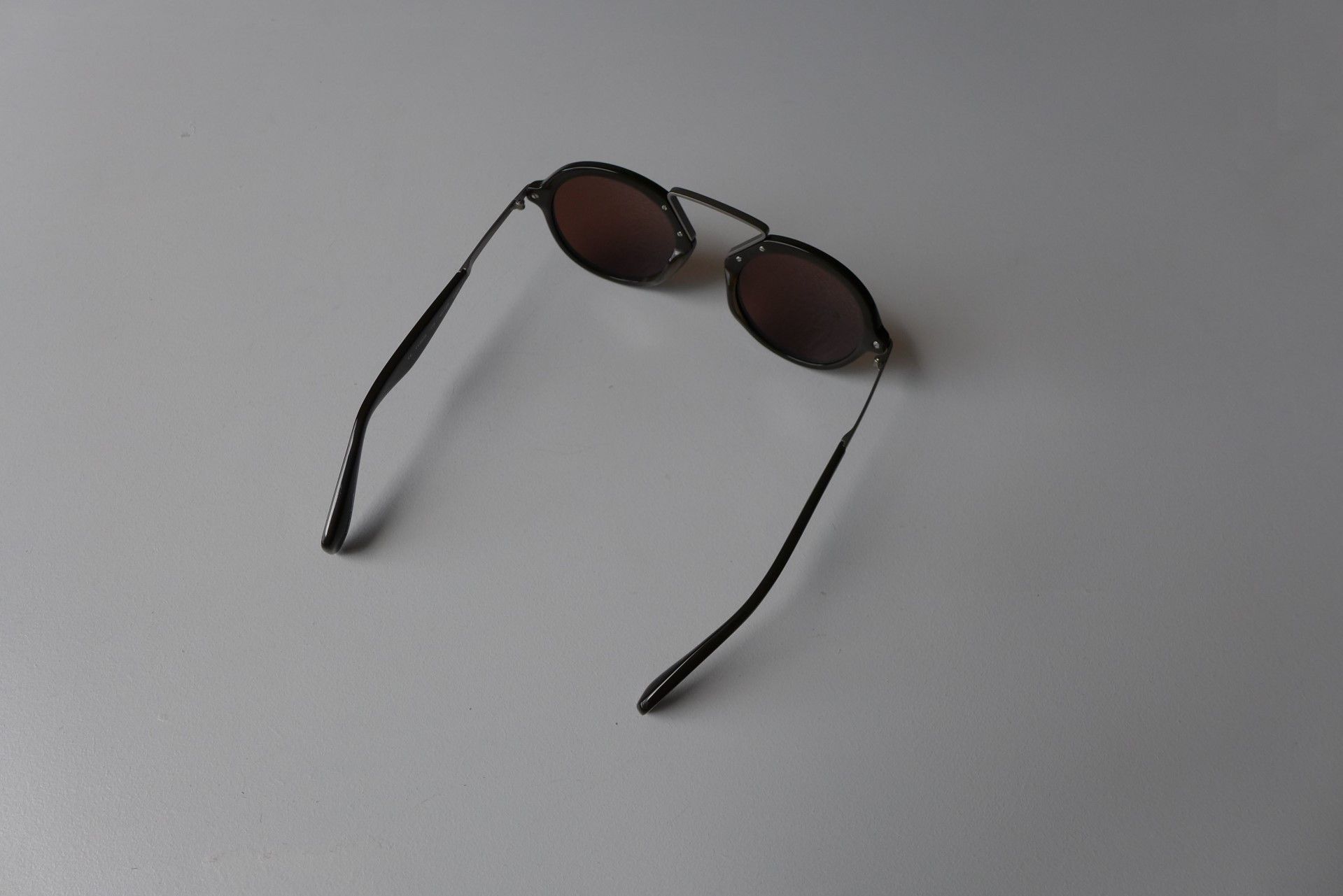 Yohji Yamamoto Yohji Yamamoto YY5009 Sunglasses - Dark Brown Acetate. Size ONE SIZE - 4 Thumbnail