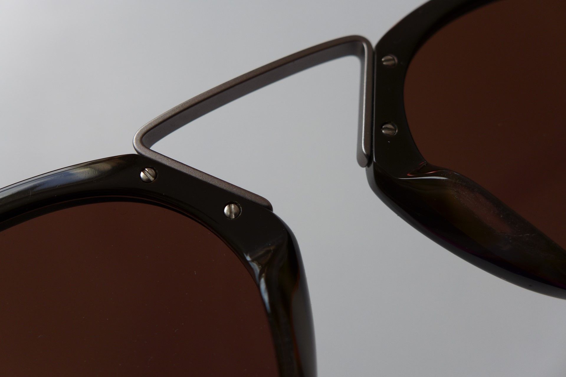 Yohji Yamamoto Yohji Yamamoto YY5009 Sunglasses - Dark Brown Acetate. Size ONE SIZE - 17 Thumbnail