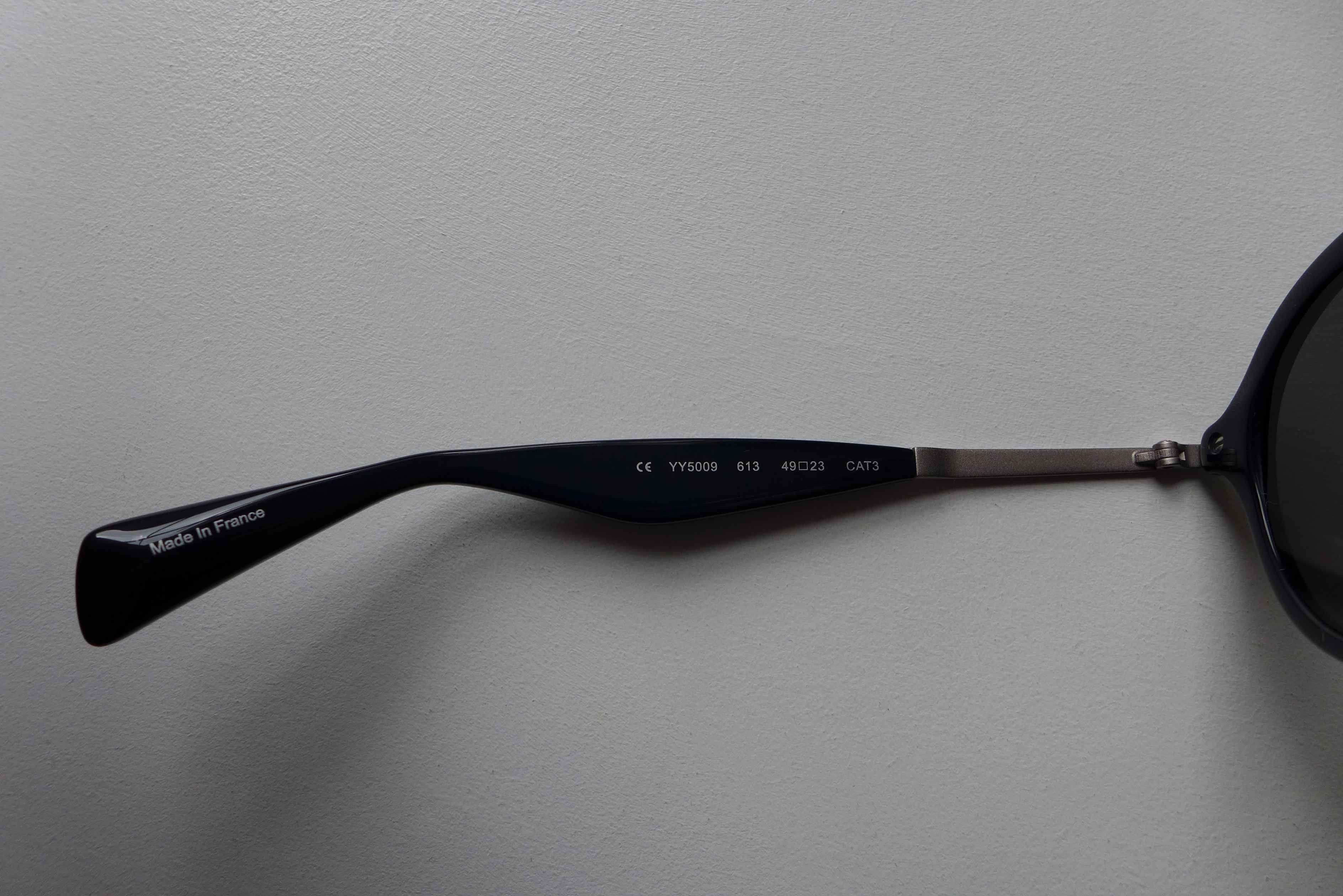 Yohji Yamamoto Yohji Yamamoto YY5009 Sunglasses - Black Size ONE SIZE - 12 Thumbnail
