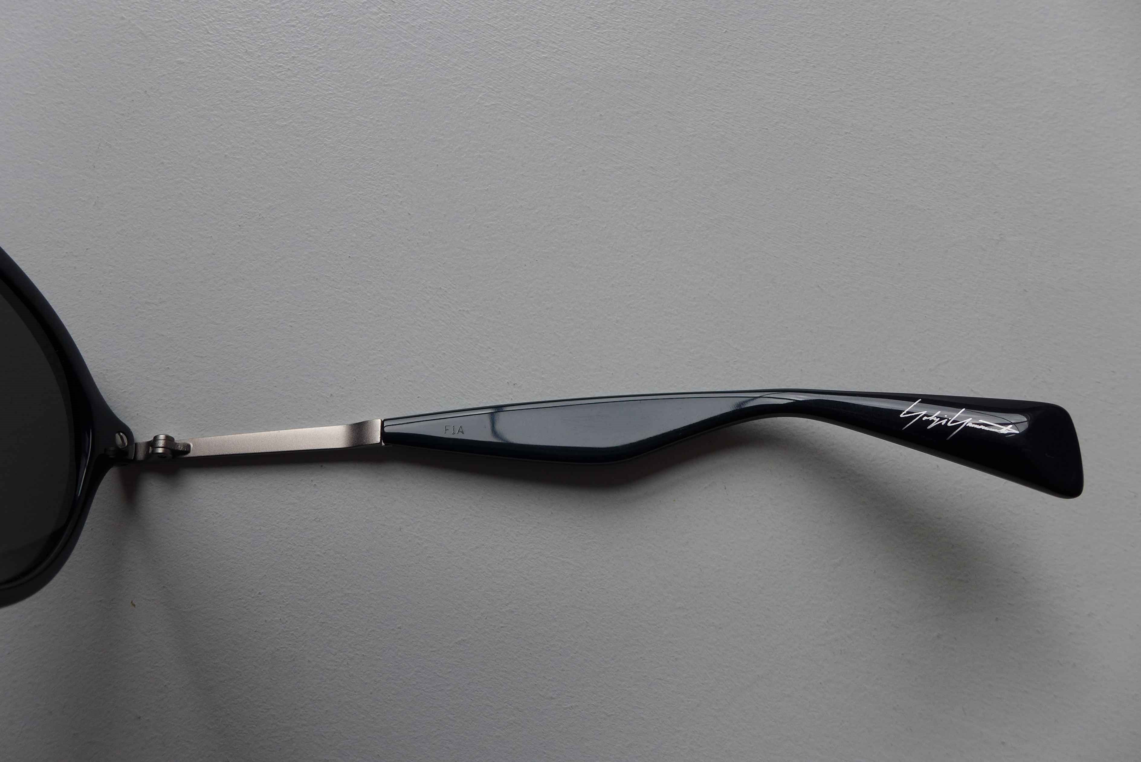 Yohji Yamamoto Yohji Yamamoto YY5009 Sunglasses - Black Size ONE SIZE - 10 Thumbnail