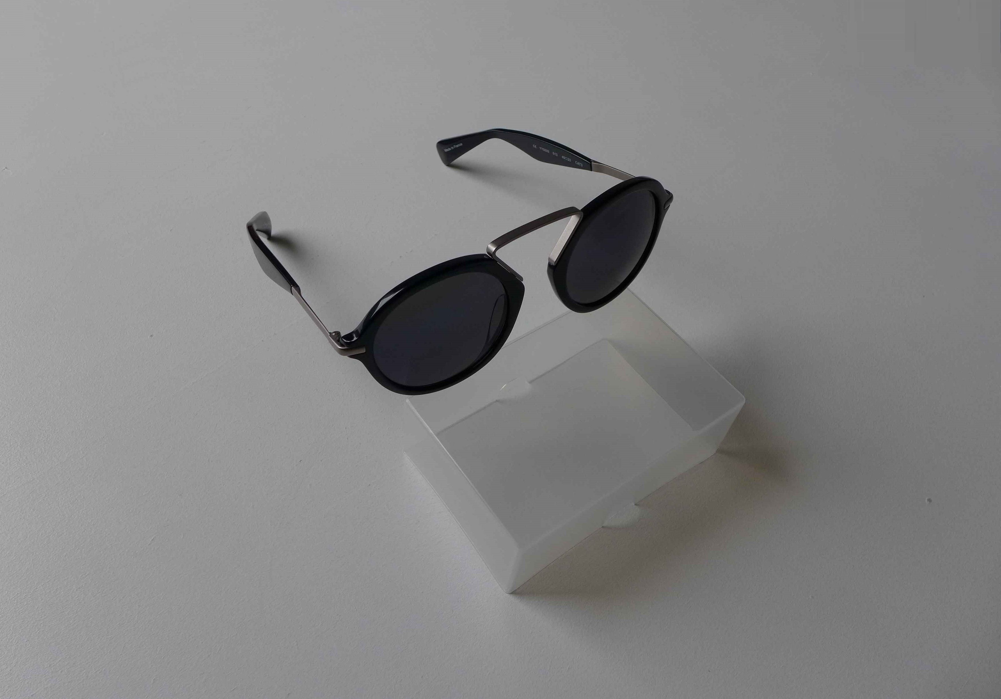Yohji Yamamoto Yohji Yamamoto YY5009 Sunglasses - Black Size ONE SIZE - 2 Thumbnail
