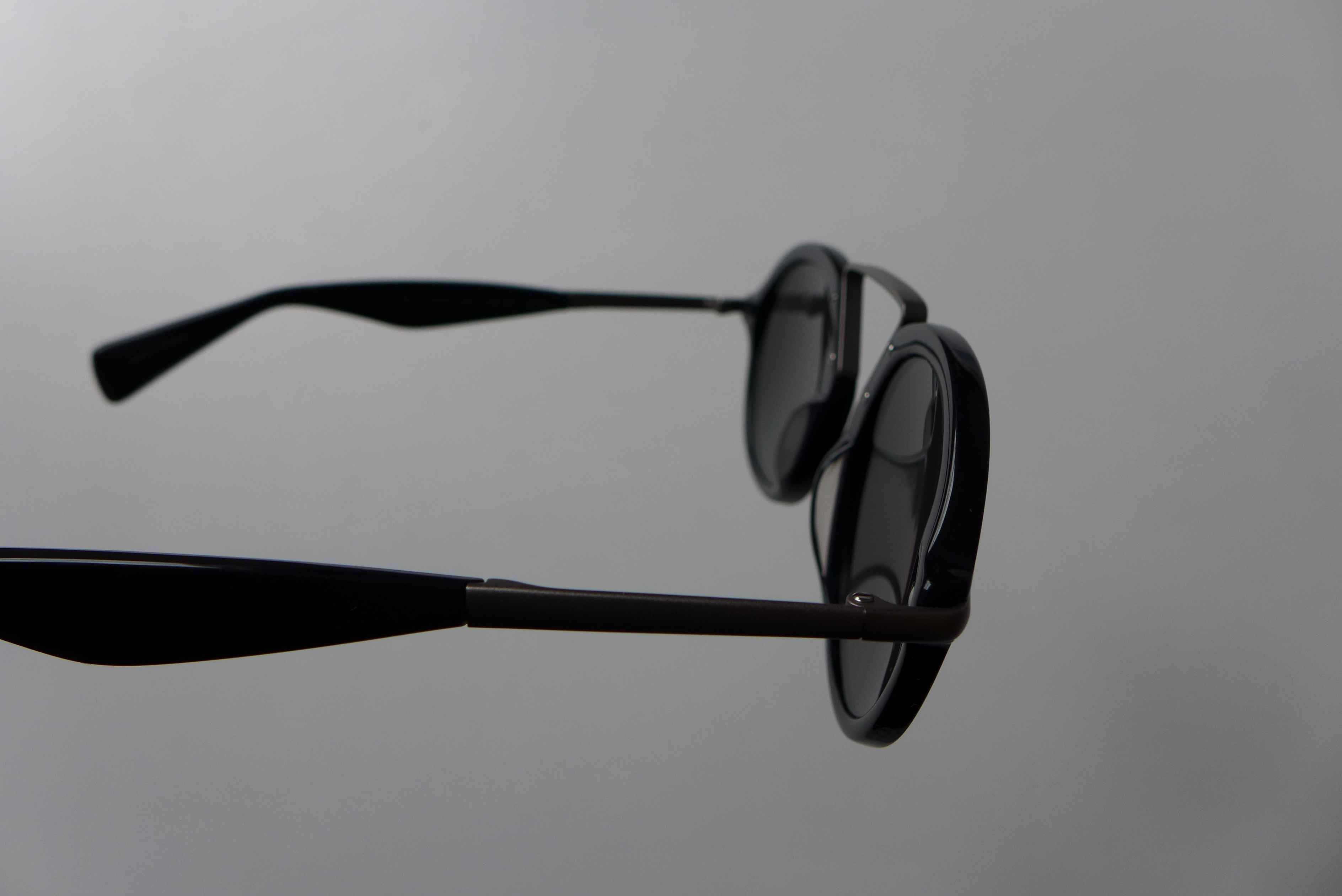 Yohji Yamamoto Yohji Yamamoto YY5009 Sunglasses - Black Size ONE SIZE - 13 Thumbnail