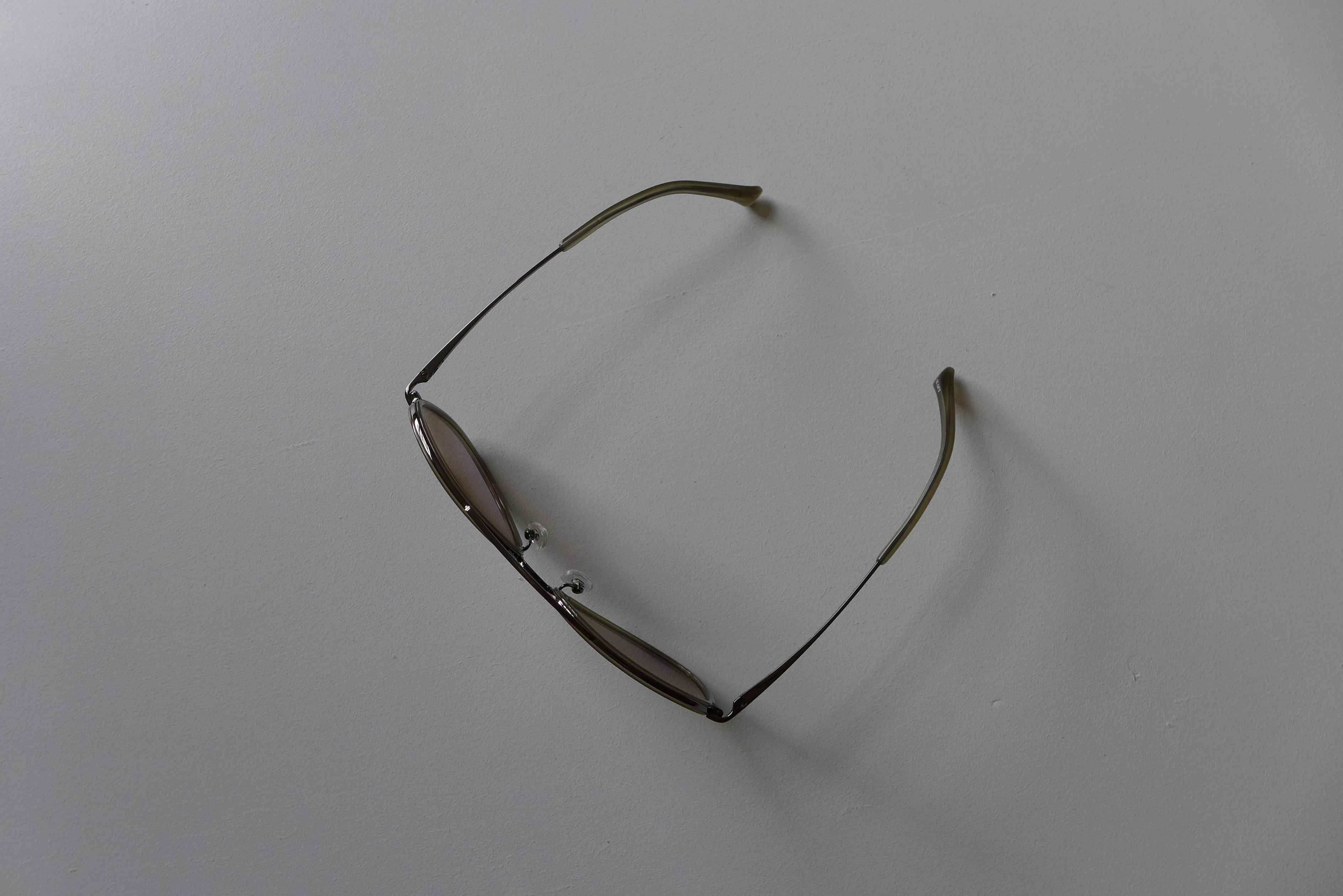 Dries Van Noten Dries Van Noten Aviator Sunglasses - Khaki & Silver Size ONE SIZE - 4 Thumbnail
