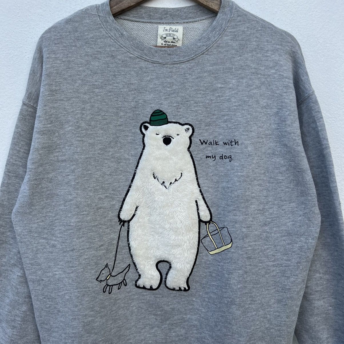 Japanese Brand VINTAGE BEAR BIG LOGO SWEATSHIRT EMBROIDERY Size US L / EU 52-54 / 3 - 3 Thumbnail