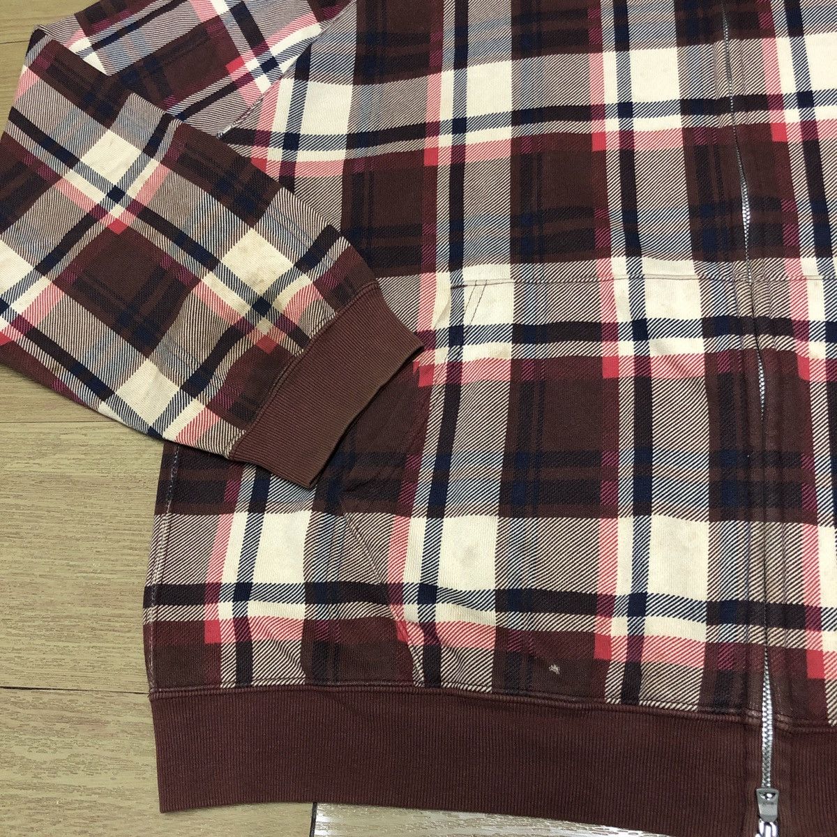 Bape Bape Burberry Check Full Zip Hoodie Size US L / EU 52-54 / 3 - 3 Thumbnail