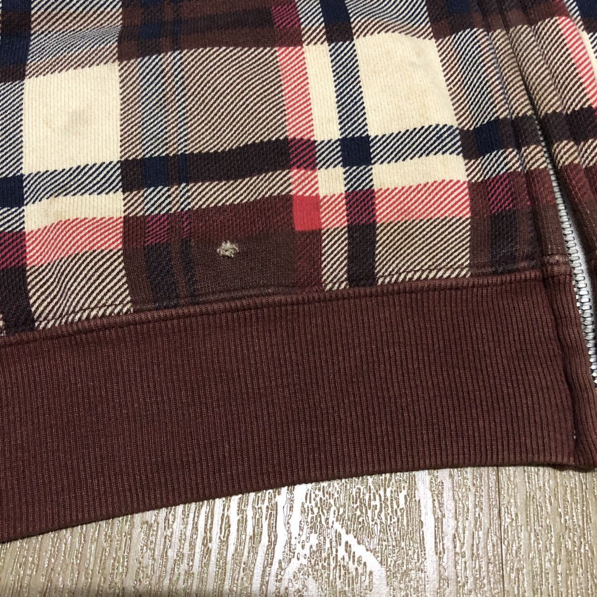 Bape Bape Burberry Check Full Zip Hoodie Size US L / EU 52-54 / 3 - 4 Thumbnail