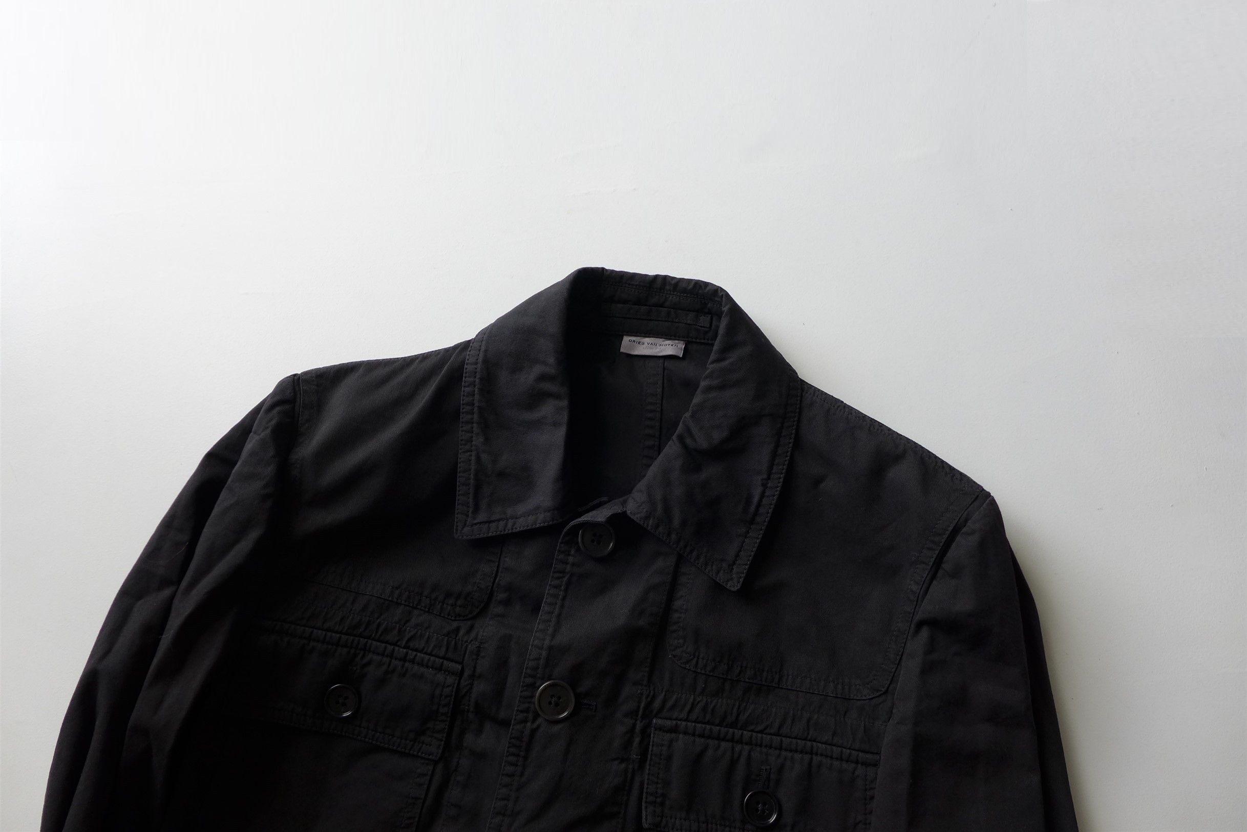 Dries Van Noten Dries Van Noten Bourdon Garment Dyed Cotton Military Jacket Size US S / EU 44-46 / 1 - 5 Thumbnail