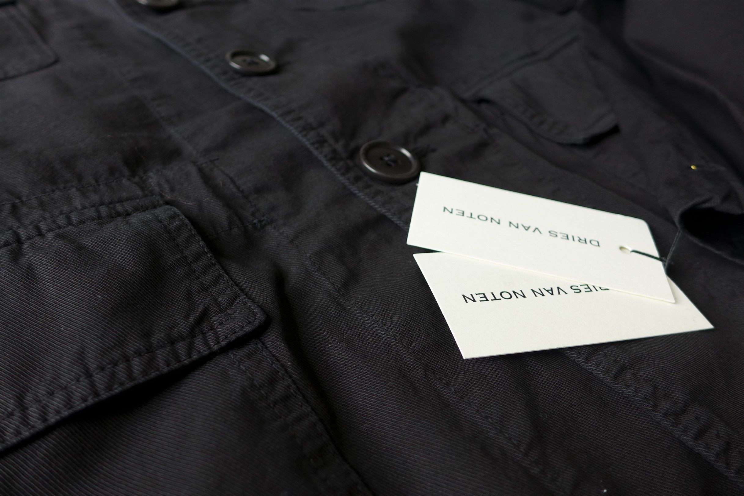 Dries Van Noten Dries Van Noten Bourdon Garment Dyed Cotton Military Jacket Size US S / EU 44-46 / 1 - 10 Thumbnail