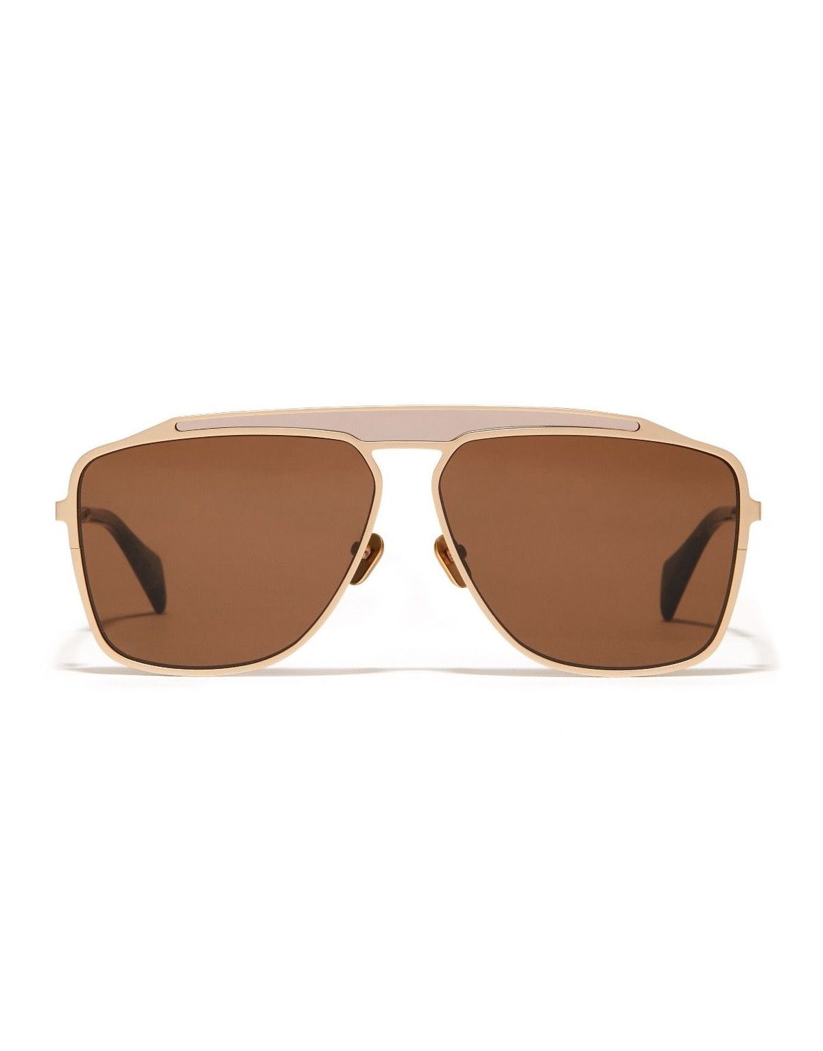 Yohji Yamamoto Yohji Yamamoto YY7040 Aviator Sunglasses -- Matte Gold. Size ONE SIZE - 16 Thumbnail