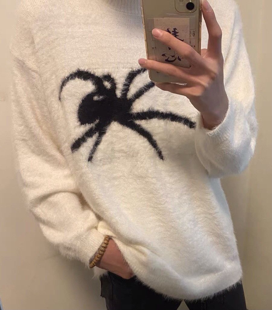 Japanese Brand × Vintage Retro punk super soft spider premium mohair sweater jumper Size US M / EU 48-50 / 2 - 4 Thumbnail