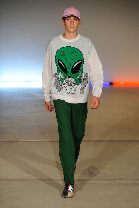 Gosha Rubchinskiy S/S15 Alien Skeleton Sweater | Grailed