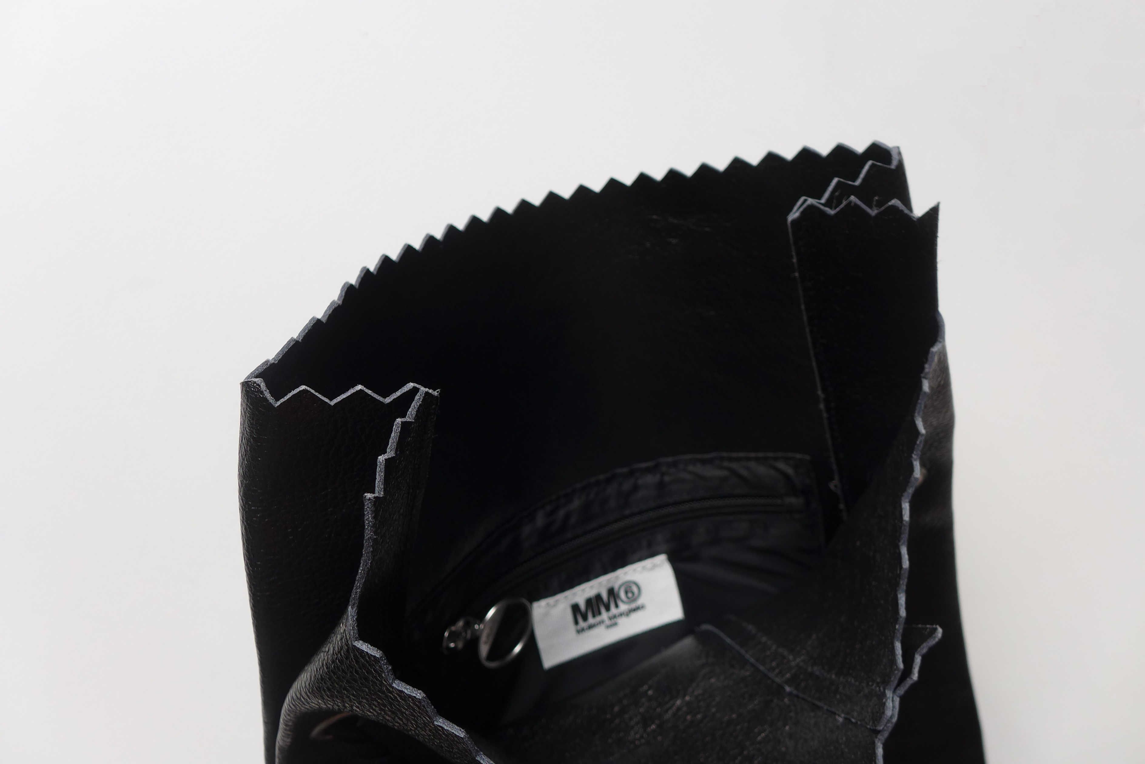 Maison Margiela Margiela MM6 Backpack - Textured Black Leather Size ONE SIZE - 10 Thumbnail