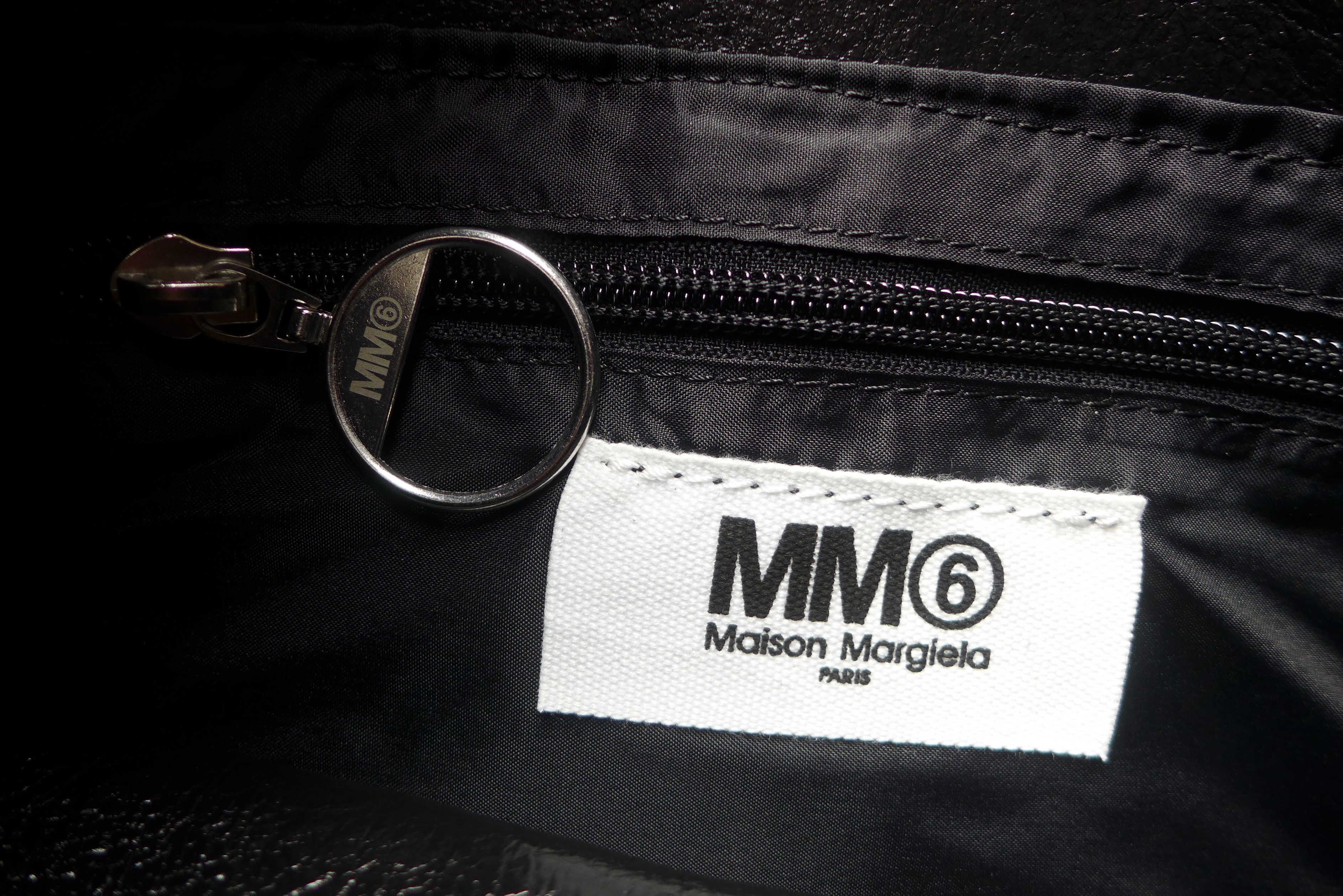 Maison Margiela Margiela MM6 Backpack - Textured Black Leather Size ONE SIZE - 11 Thumbnail
