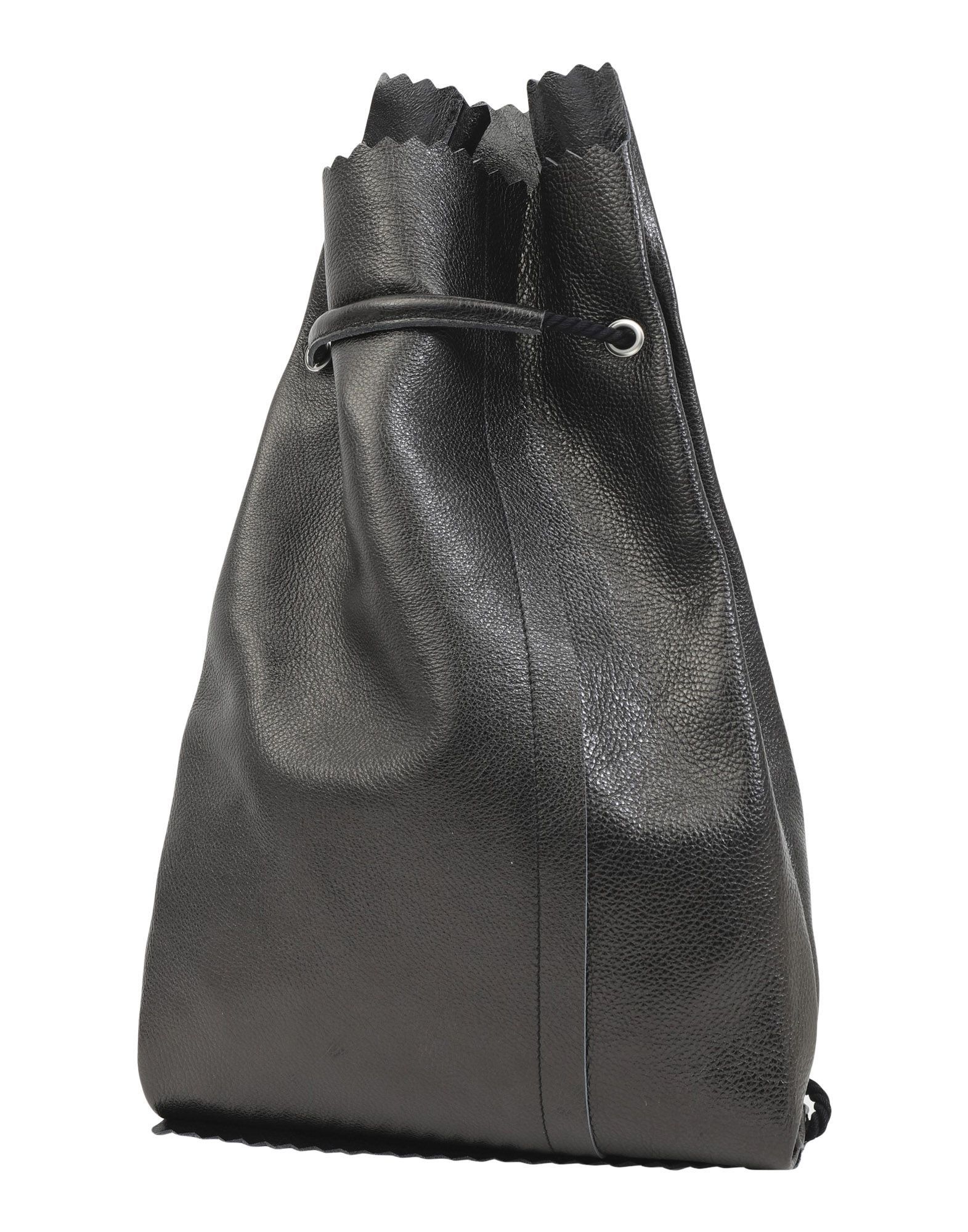 Maison Margiela Margiela MM6 Backpack - Textured Black Leather Size ONE SIZE - 5 Thumbnail