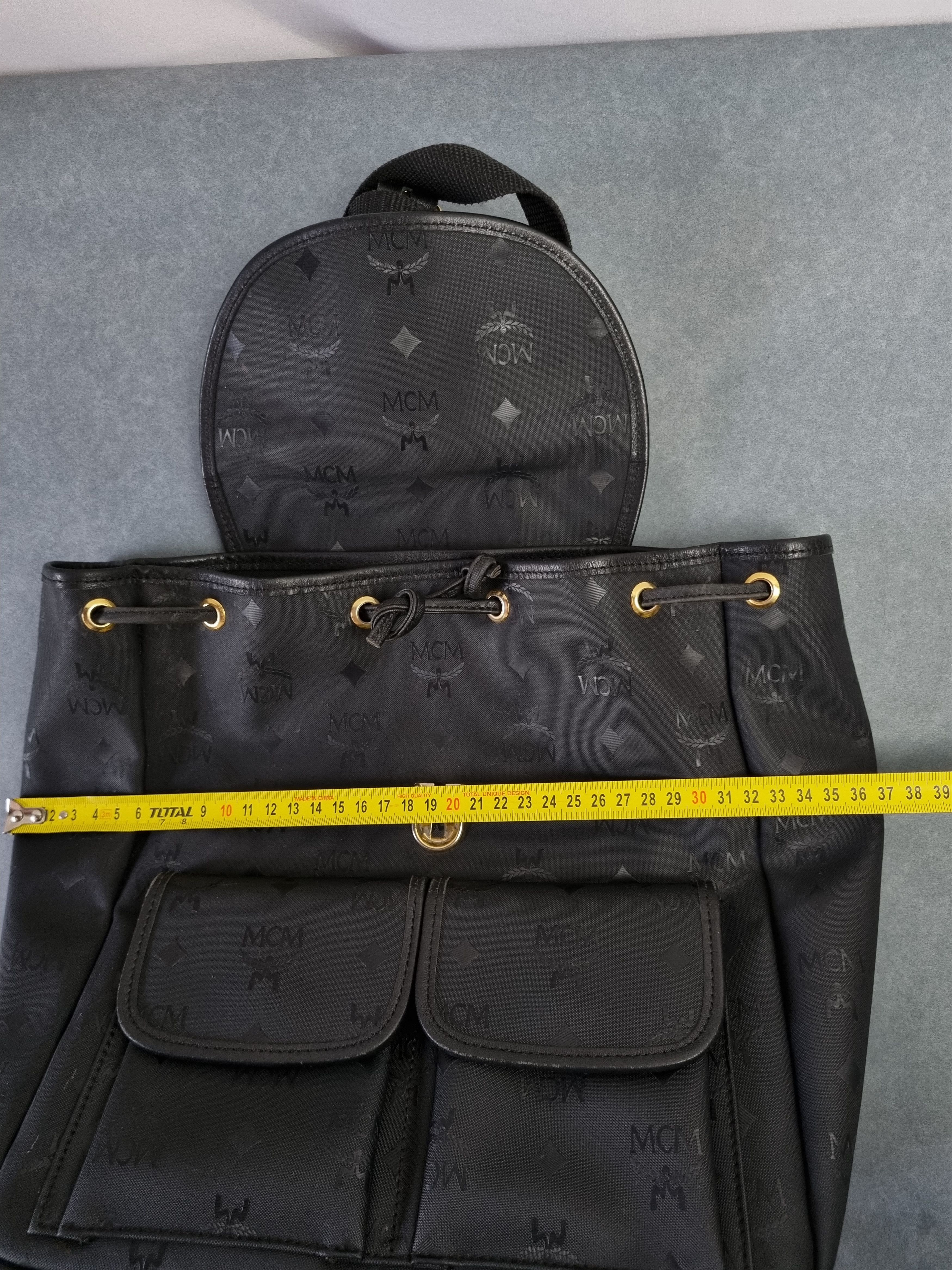 MCM 90s MCM Mini Monogram Rubber Pvc Backpack Vintage Size ONE SIZE - 23 Thumbnail