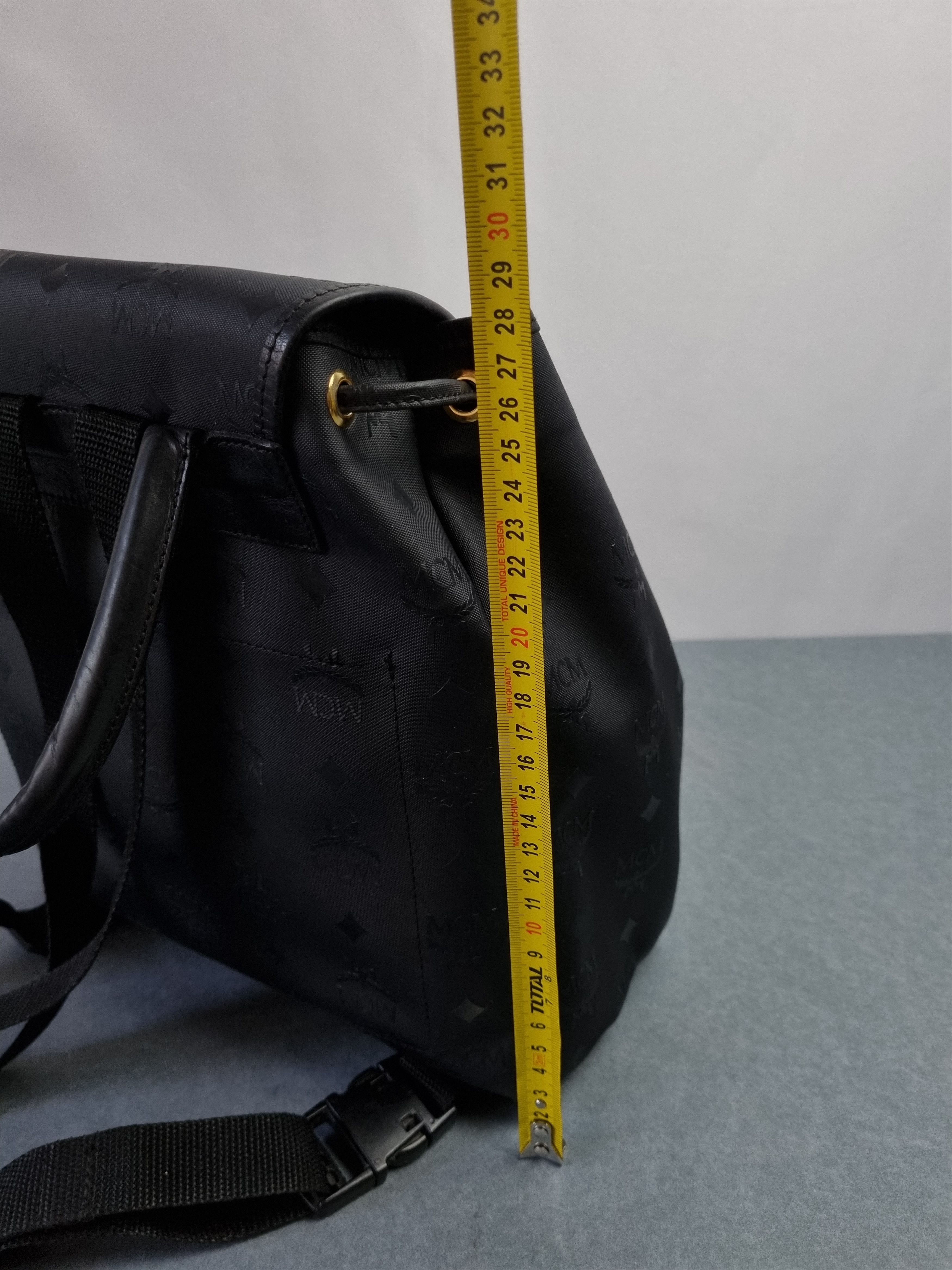MCM 90s MCM Mini Monogram Rubber Pvc Backpack Vintage Size ONE SIZE - 24 Thumbnail