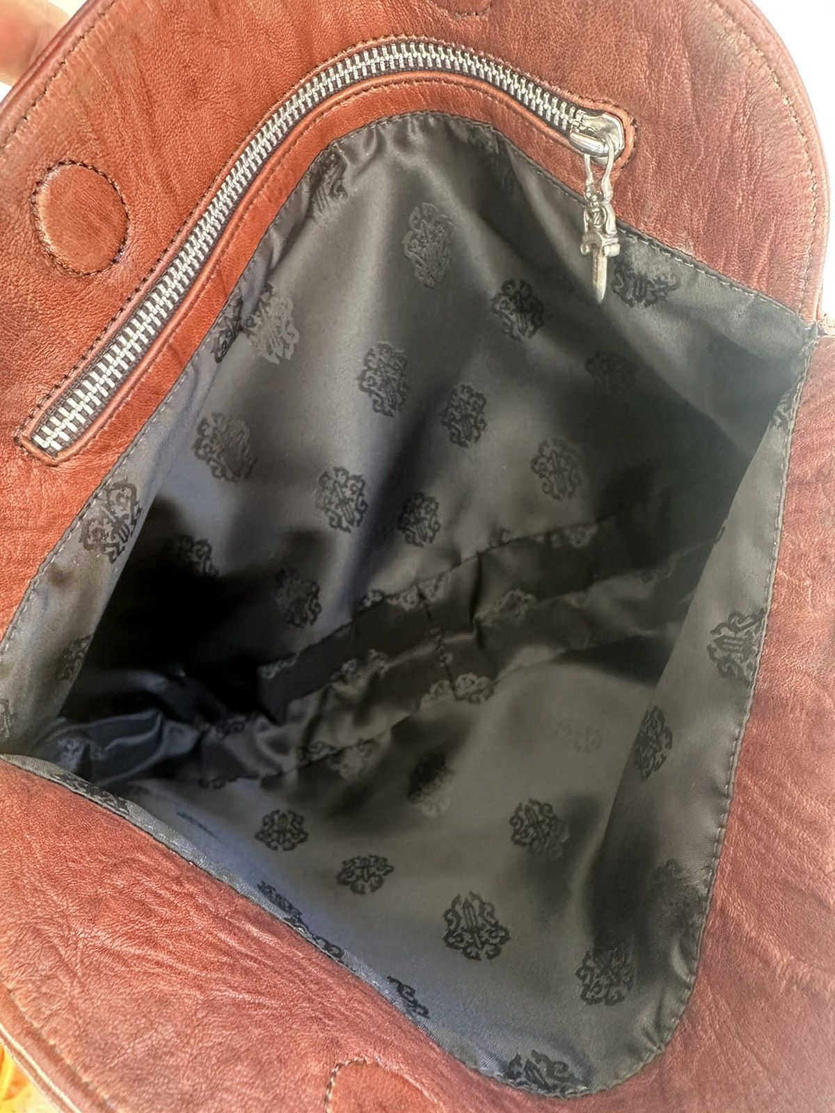 Chrome Hearts Leather Cross Patch Clutch Handbag Size ONE SIZE - 7 Thumbnail