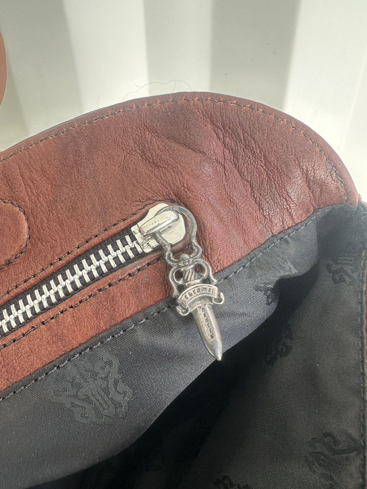 Chrome Hearts Leather Cross Patch Clutch Handbag Size ONE SIZE - 6 Thumbnail