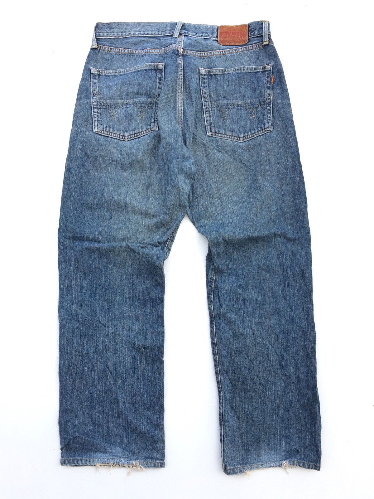 Edwin × Japanese Brand Japan Edwin 505X Selvedge Washed Blue Grunge Size US 34 / EU 50 - 1 Thumbnail