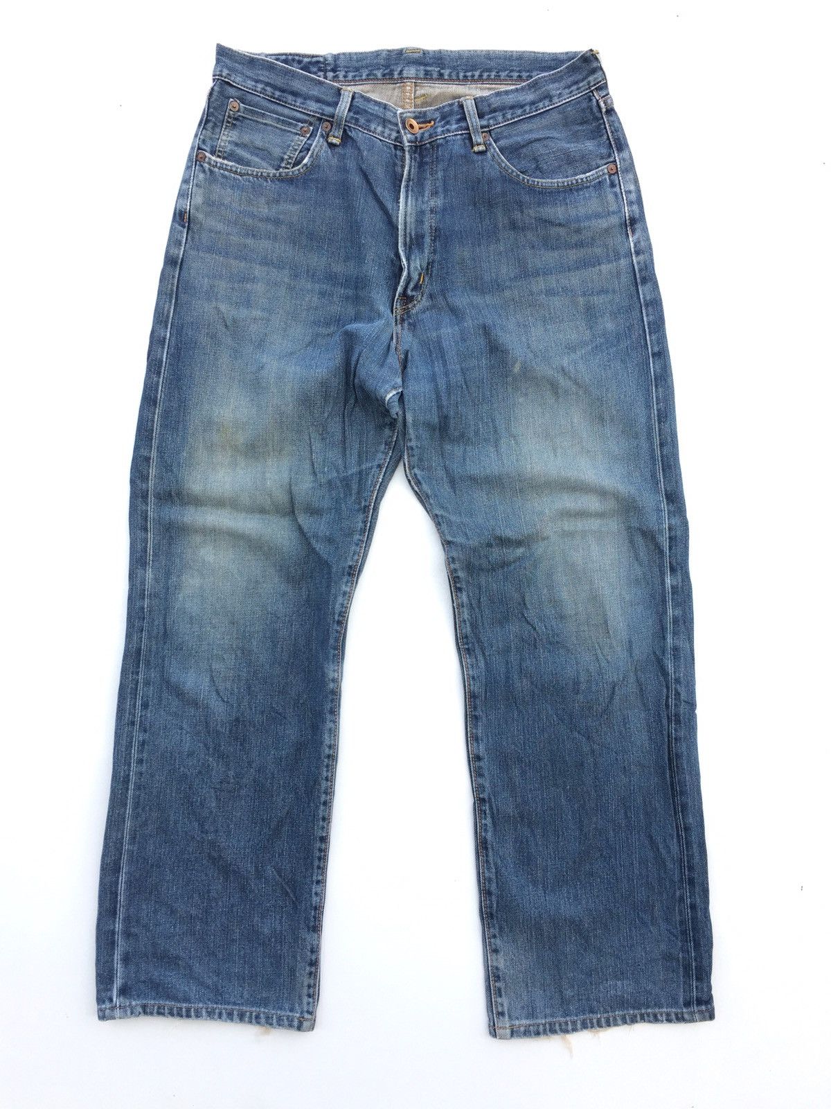 Edwin × Japanese Brand Japan Edwin 505X Selvedge Washed Blue Grunge Size US 34 / EU 50 - 2 Thumbnail