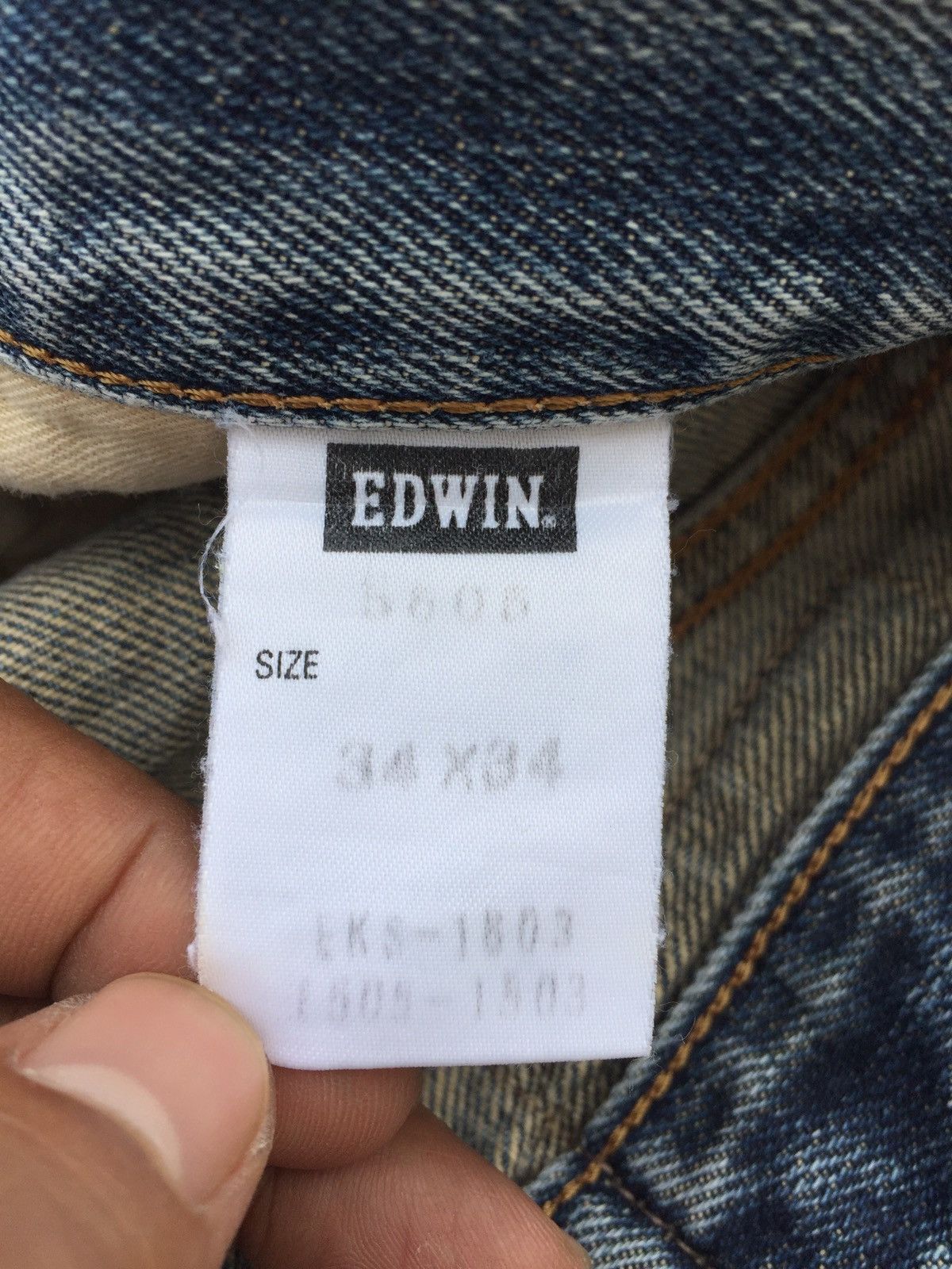 Edwin × Japanese Brand Japan Edwin 505X Selvedge Washed Blue Grunge Size US 34 / EU 50 - 5 Thumbnail
