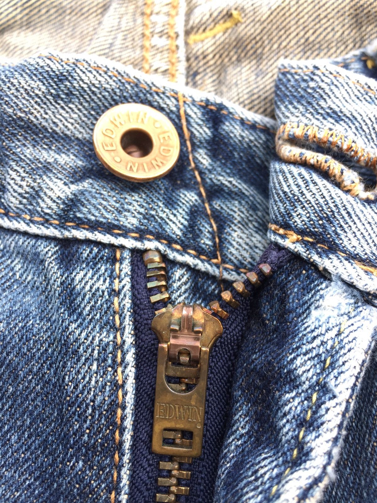 Edwin × Japanese Brand Japan Edwin 505X Selvedge Washed Blue Grunge Size US 34 / EU 50 - 7 Thumbnail
