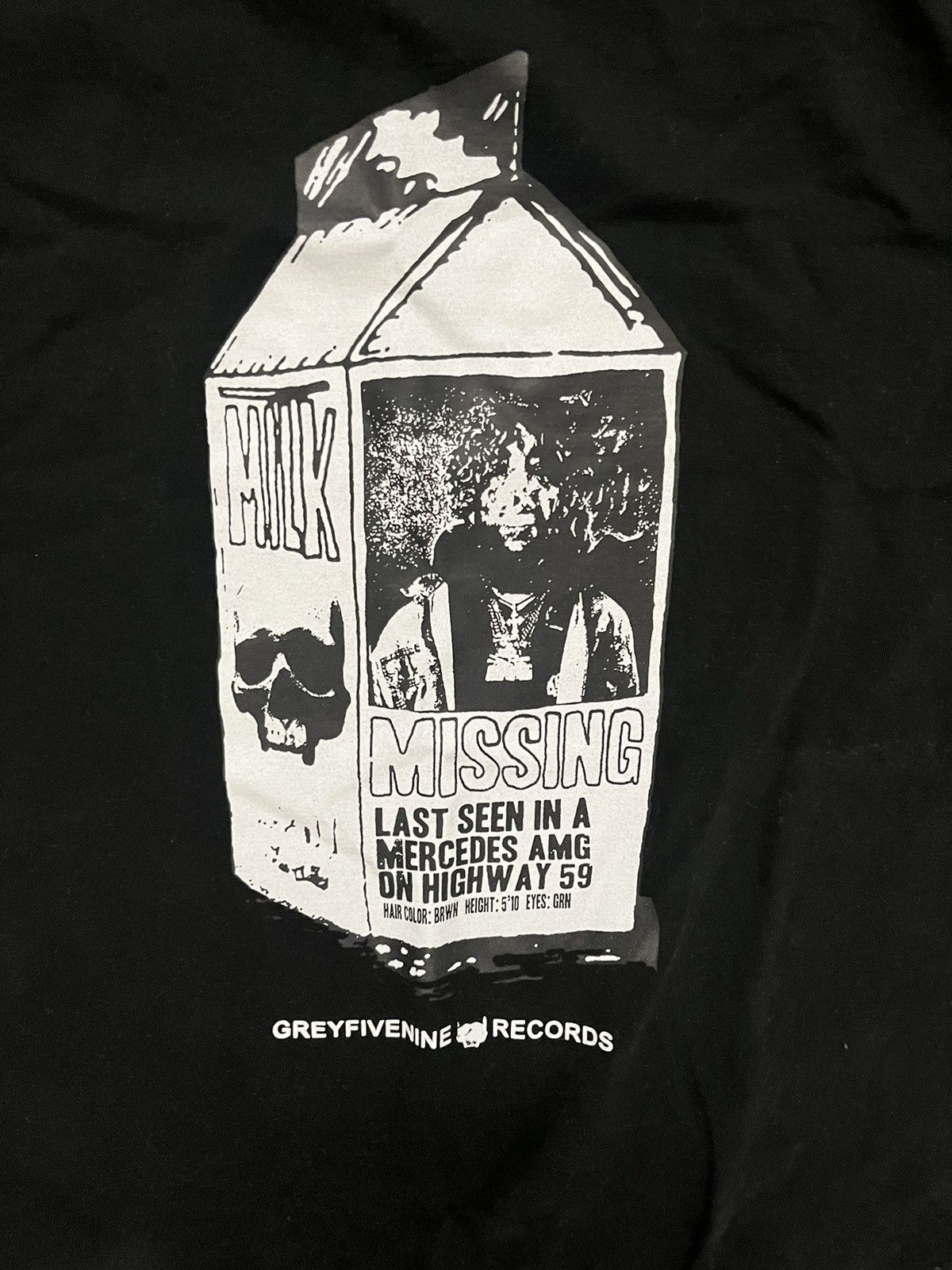 $uicideboy$ x newest G59 Records 2% Tee (white Scrim MISSING milk carton)