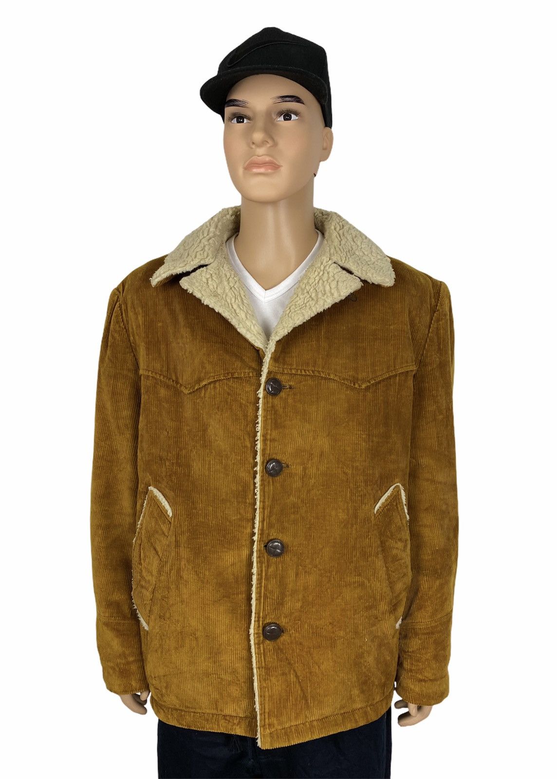 image of Vintage Jc Penney Corduroy Jacket in Brown, Men's (Size Large)