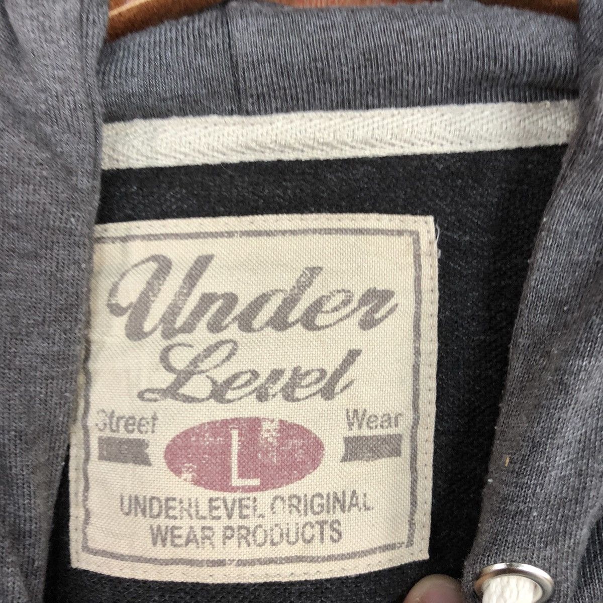 Japanese Brand DL Under Level Grey Hoodies #2020 Size US L / EU 52-54 / 3 - 12 Thumbnail
