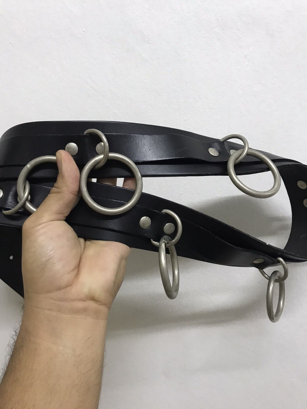 Seditionaries Rare❗️666 Bondage Ring Leather Belt Inspired Maison Margiela Size ONE SIZE - 7 Thumbnail