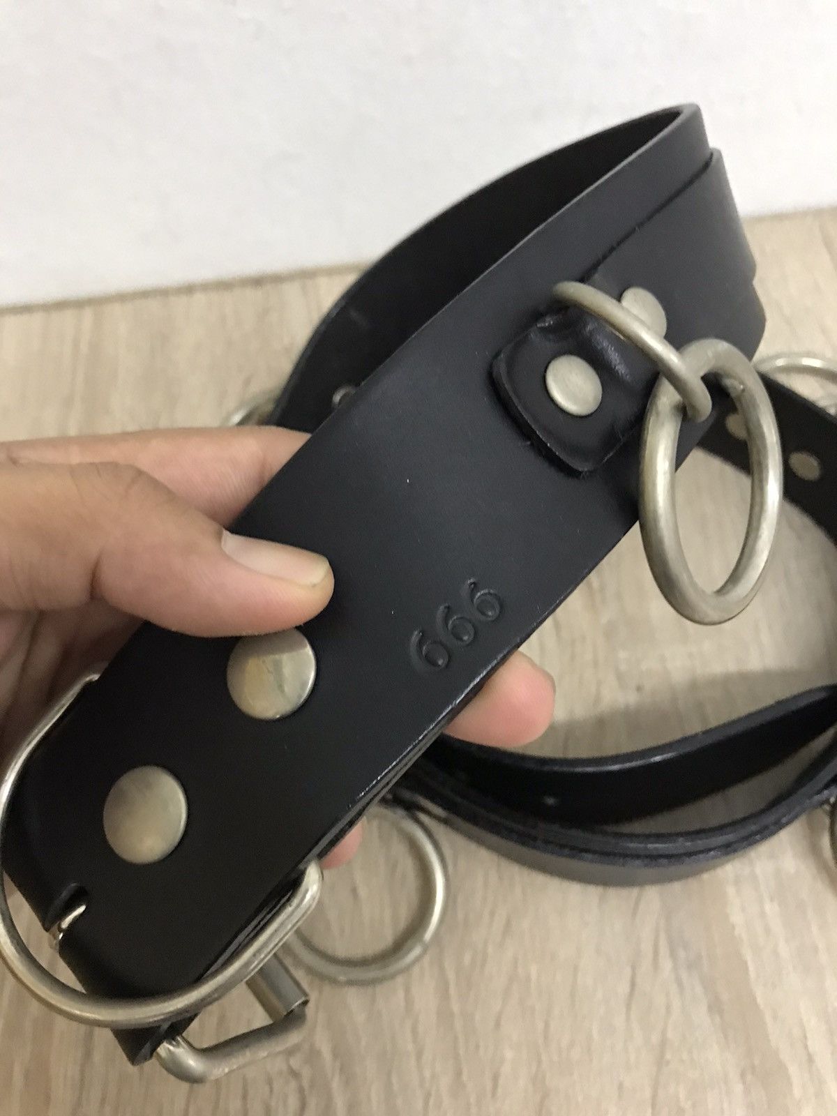 Seditionaries Rare❗️666 Bondage Ring Leather Belt Inspired Maison Margiela Size ONE SIZE - 3 Thumbnail