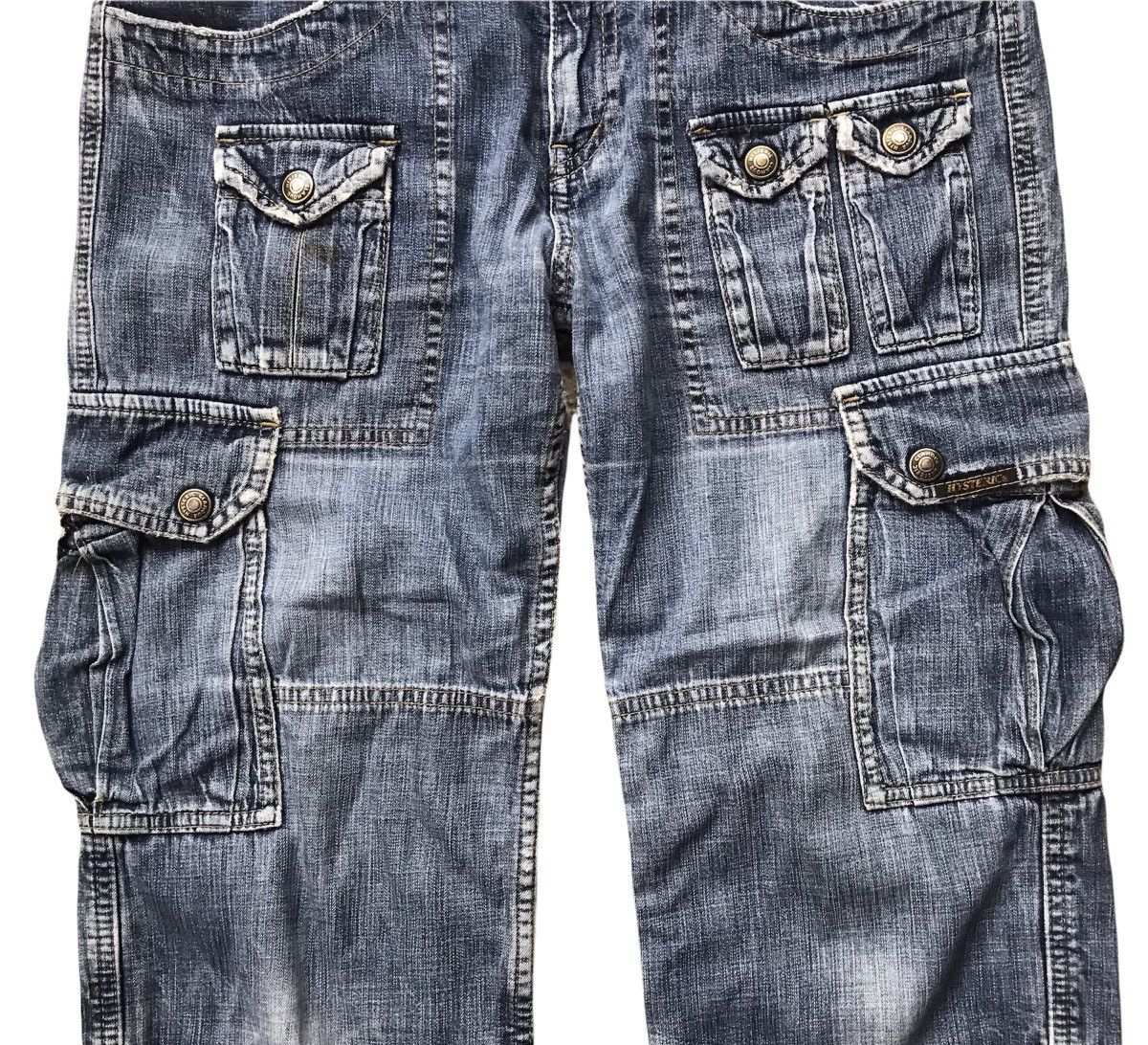 Hysteric Glamour Vintage 90’s Hysteric Glamour Multi Pocket Denim Cargo Jeans Size US 30 / EU 46 - 3 Thumbnail