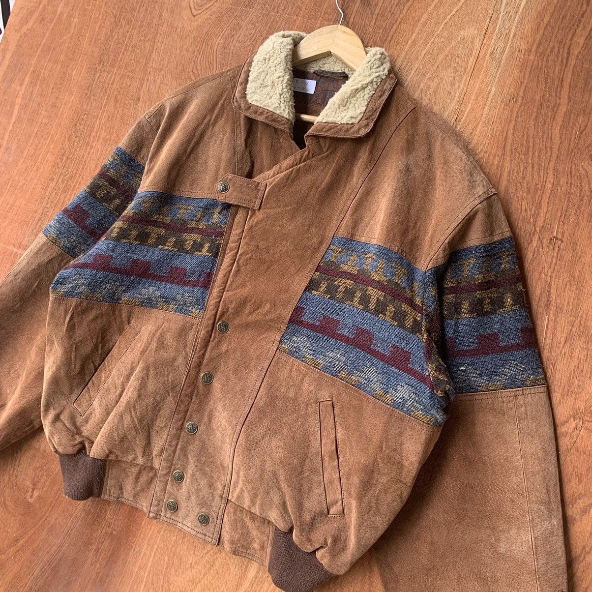 Ethik × Vintage Vintage Leather fashion x mark astor navajo Padded Jacket Size US M / EU 48-50 / 2 - 3 Thumbnail