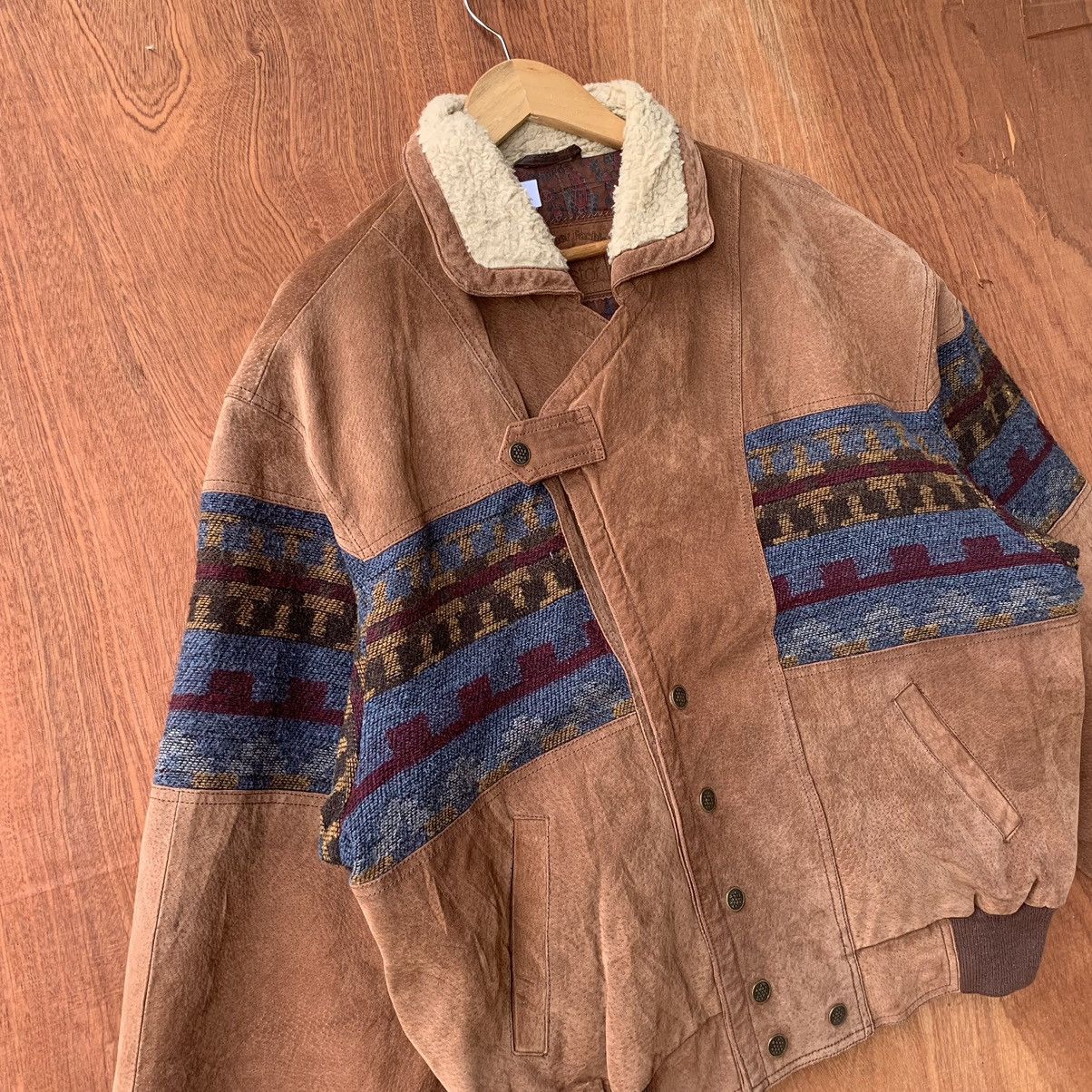 Ethik × Vintage Vintage Leather fashion x mark astor navajo Padded Jacket Size US M / EU 48-50 / 2 - 2 Thumbnail