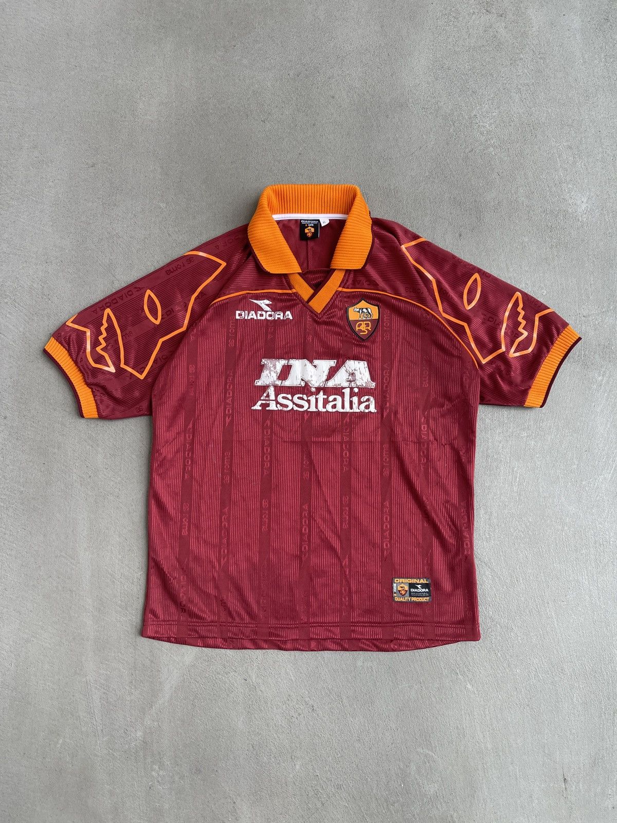 Vintage Vintage 1999-2000 AS Roma Home jersey #8 Nakata (L) | Grailed